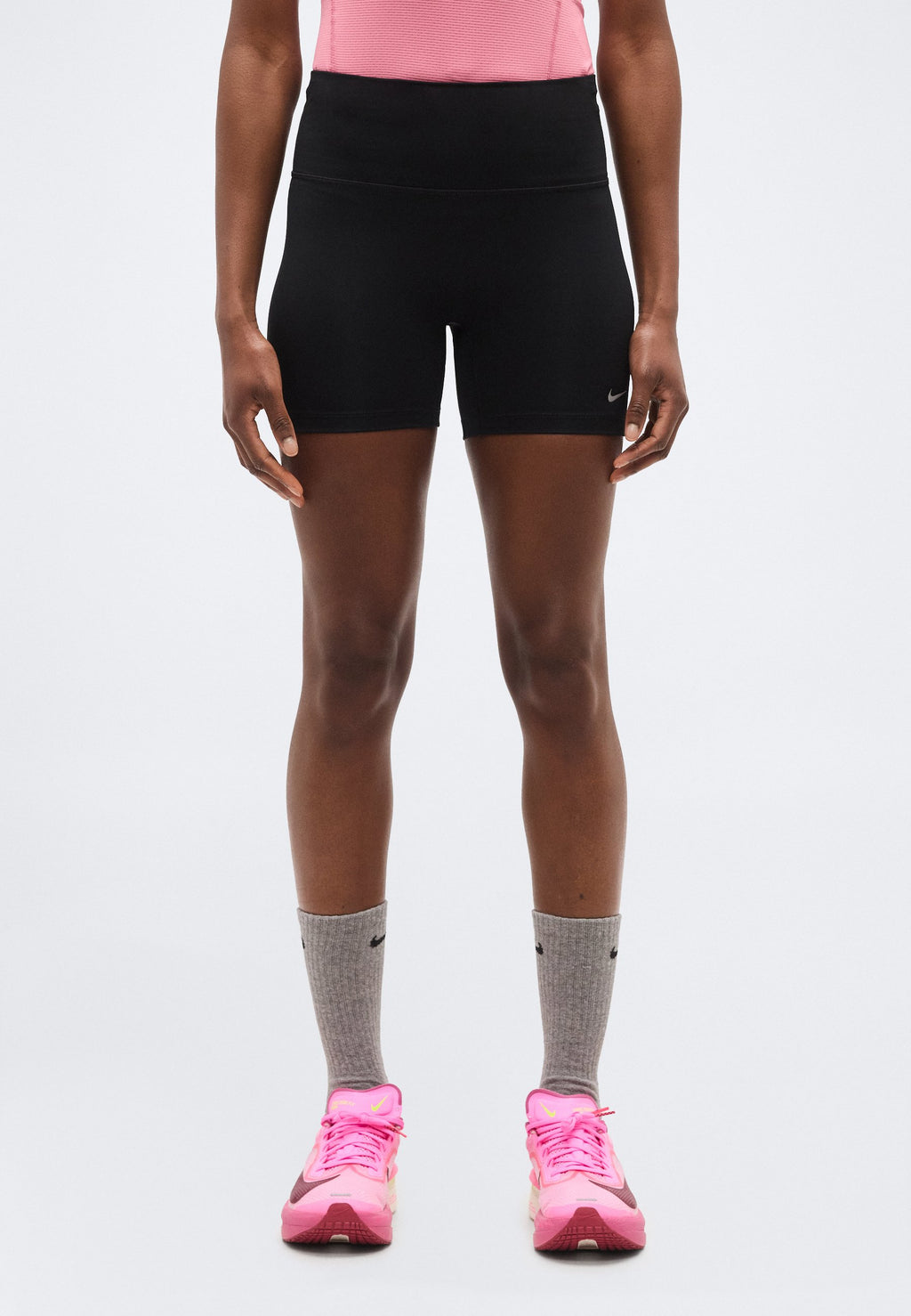 TEMPO - Short running tights - black