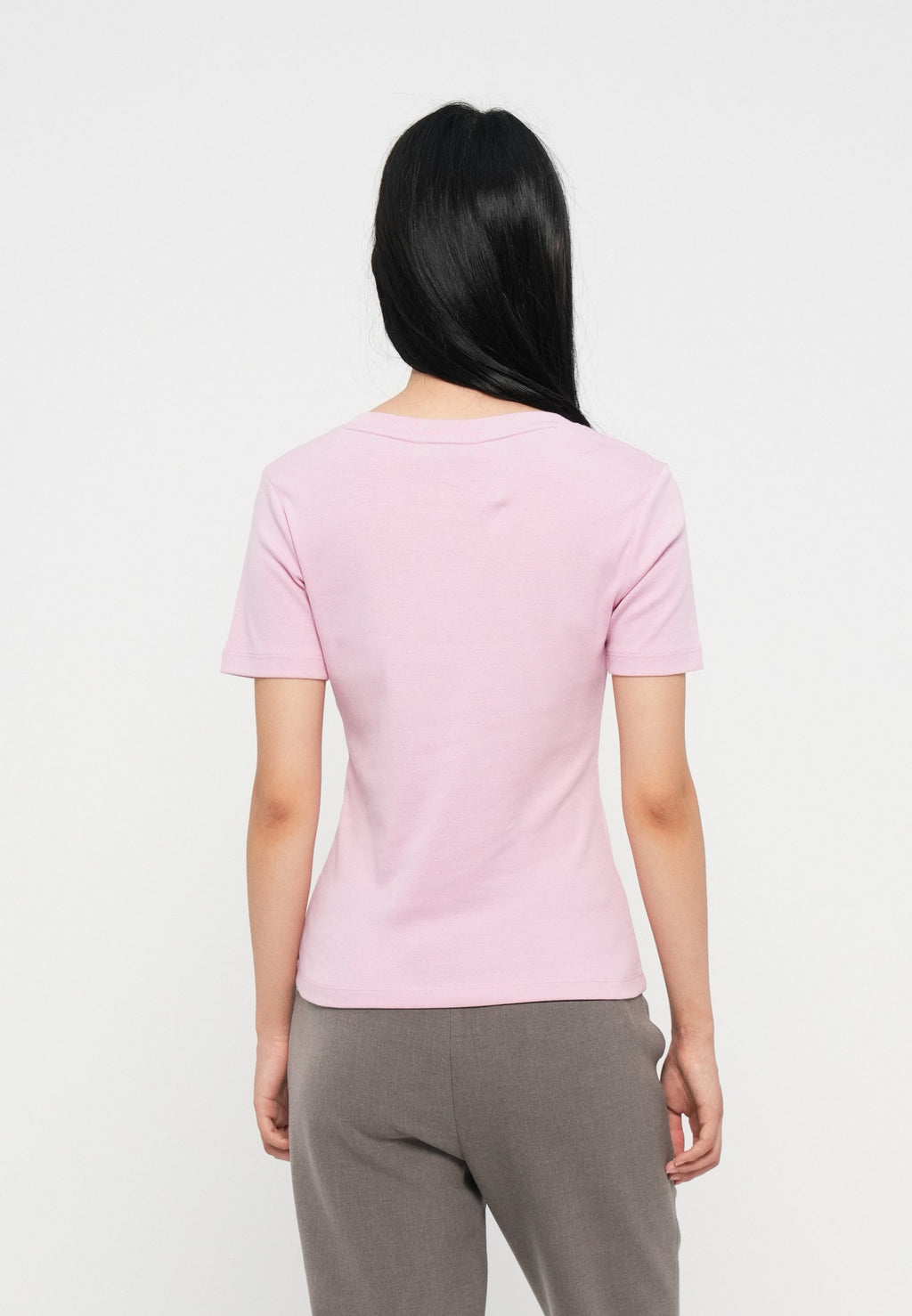 SLIM CODY V NECK - T-shirt basique - bonita pink