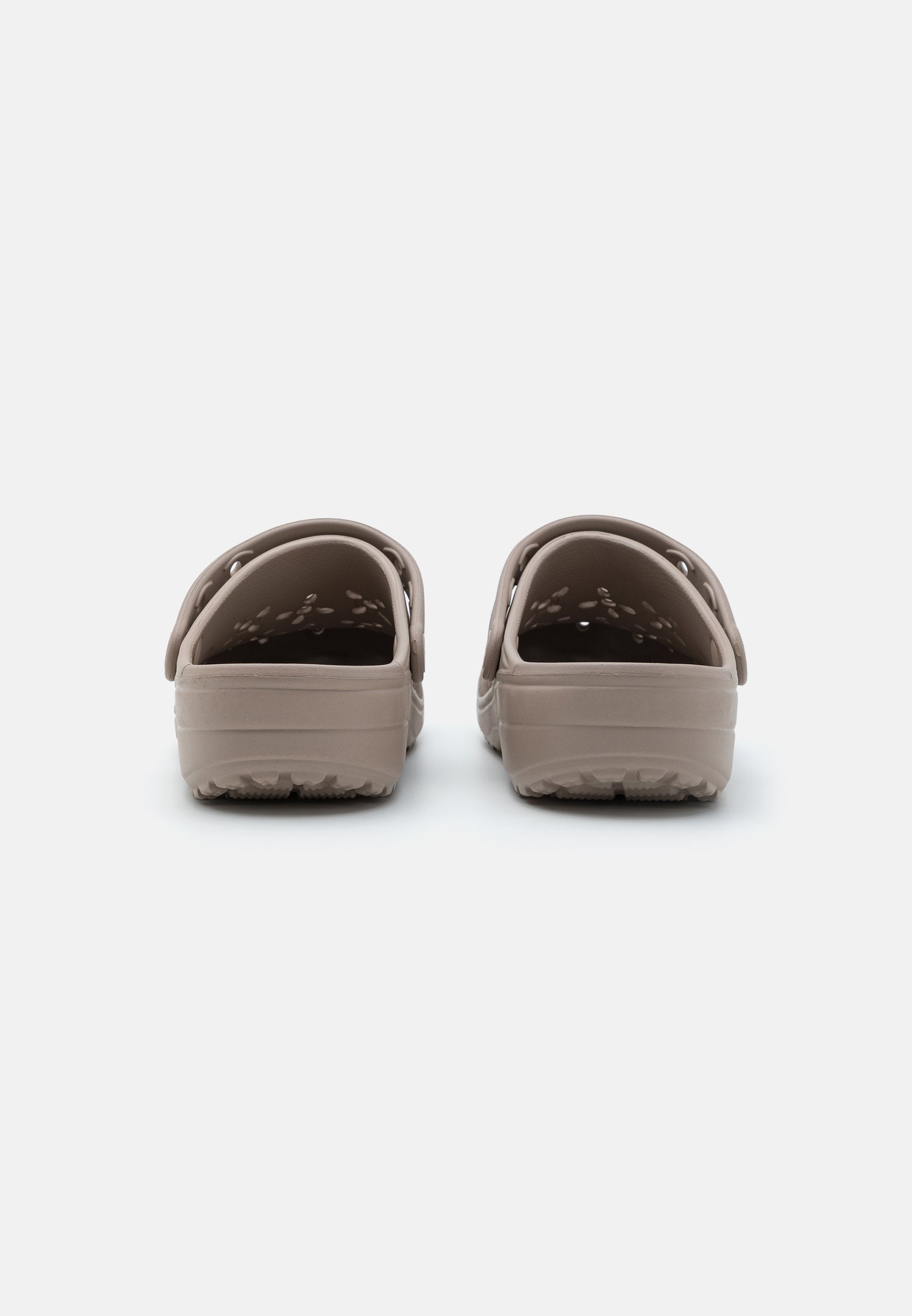CLASSIC FLORAL CUT OUT - Mules - taupe