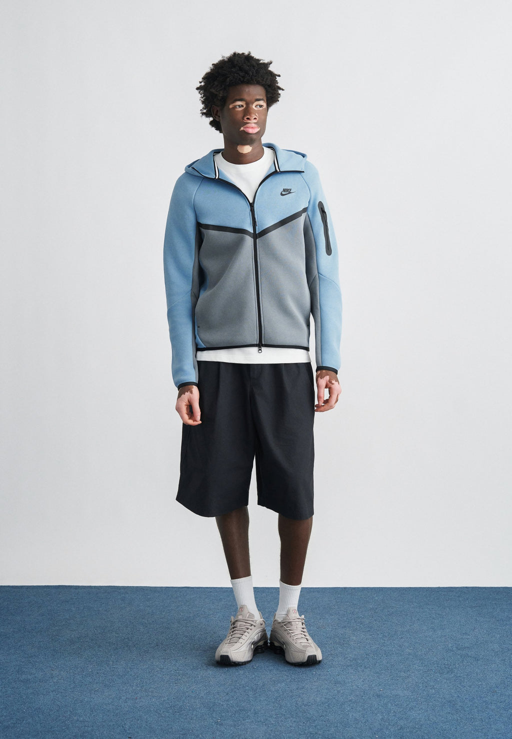 Fleece jacket - work blue/cool grey/black