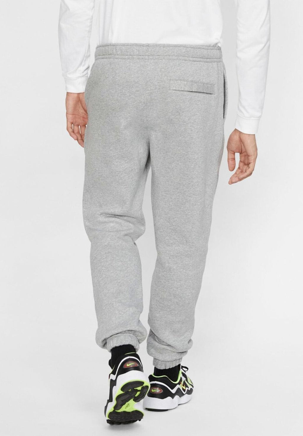 M NK CLUB BB CUFF PANT - Tracksuit bottoms - dk grey heather lt smoke grey white