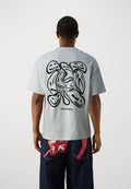 JORLAUGH TEE CREW NECK - Print T-shirt - white