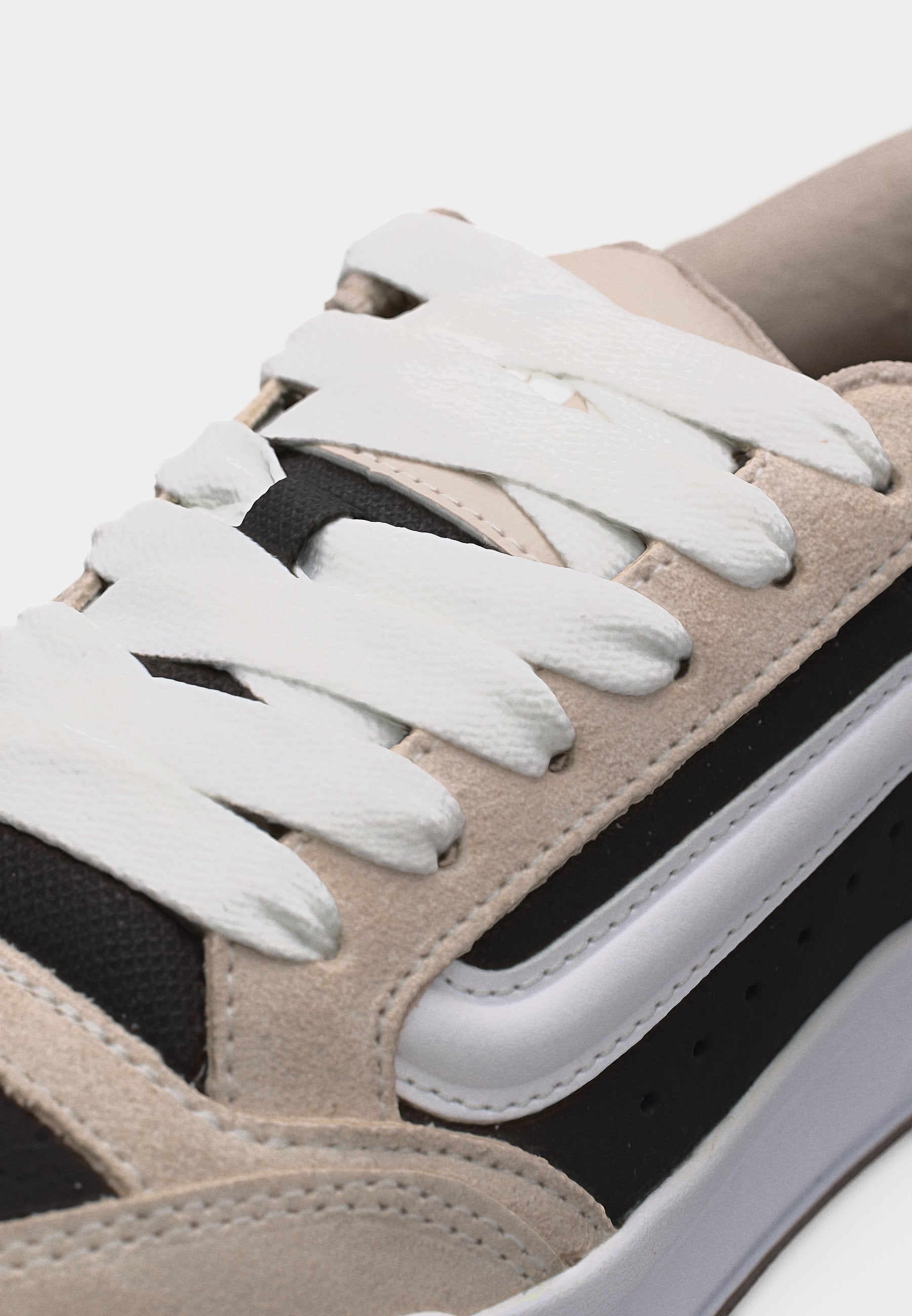 HYLANE UNISEX - Skate shoes - nineties white/black
