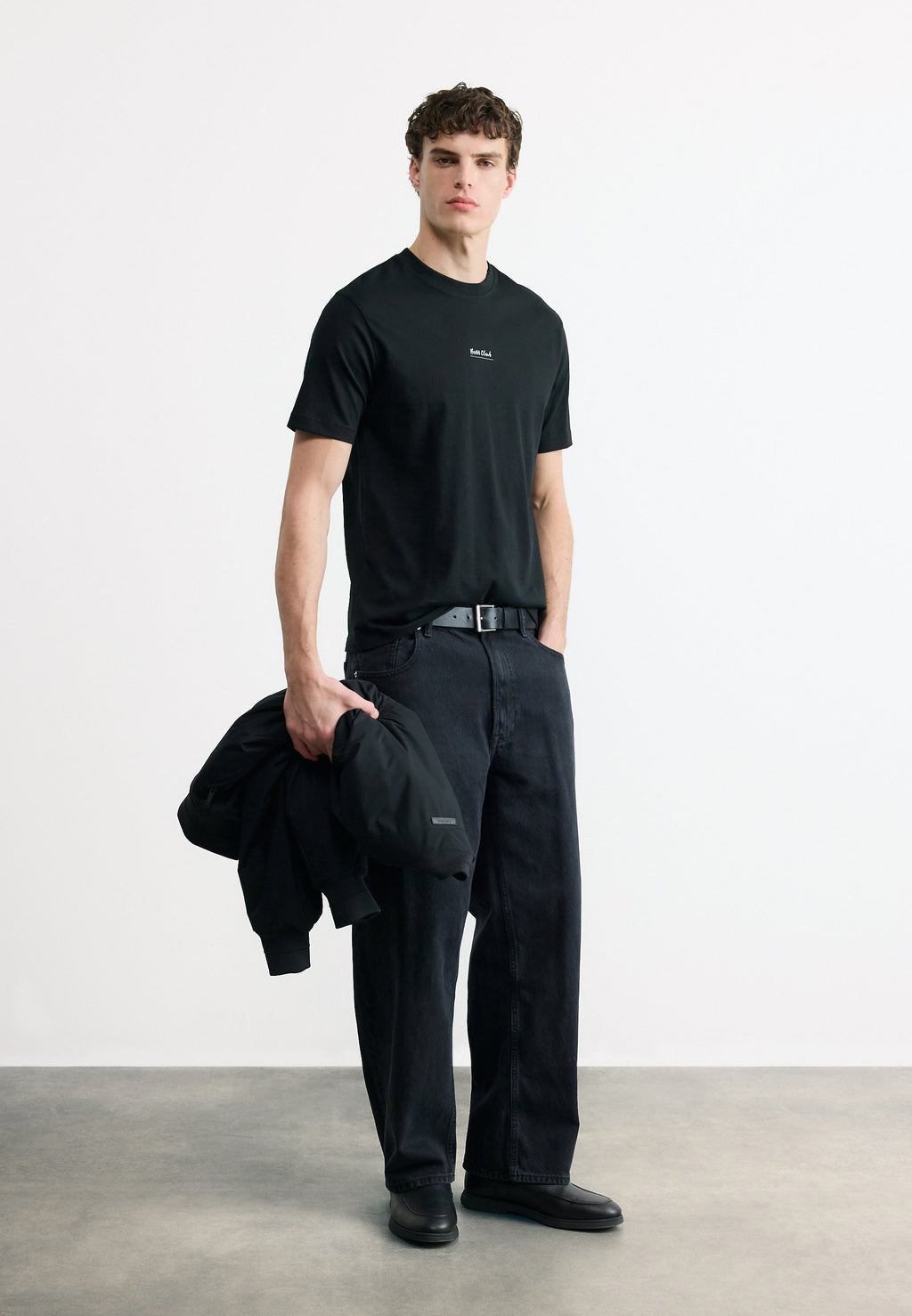 Print T-shirt - black