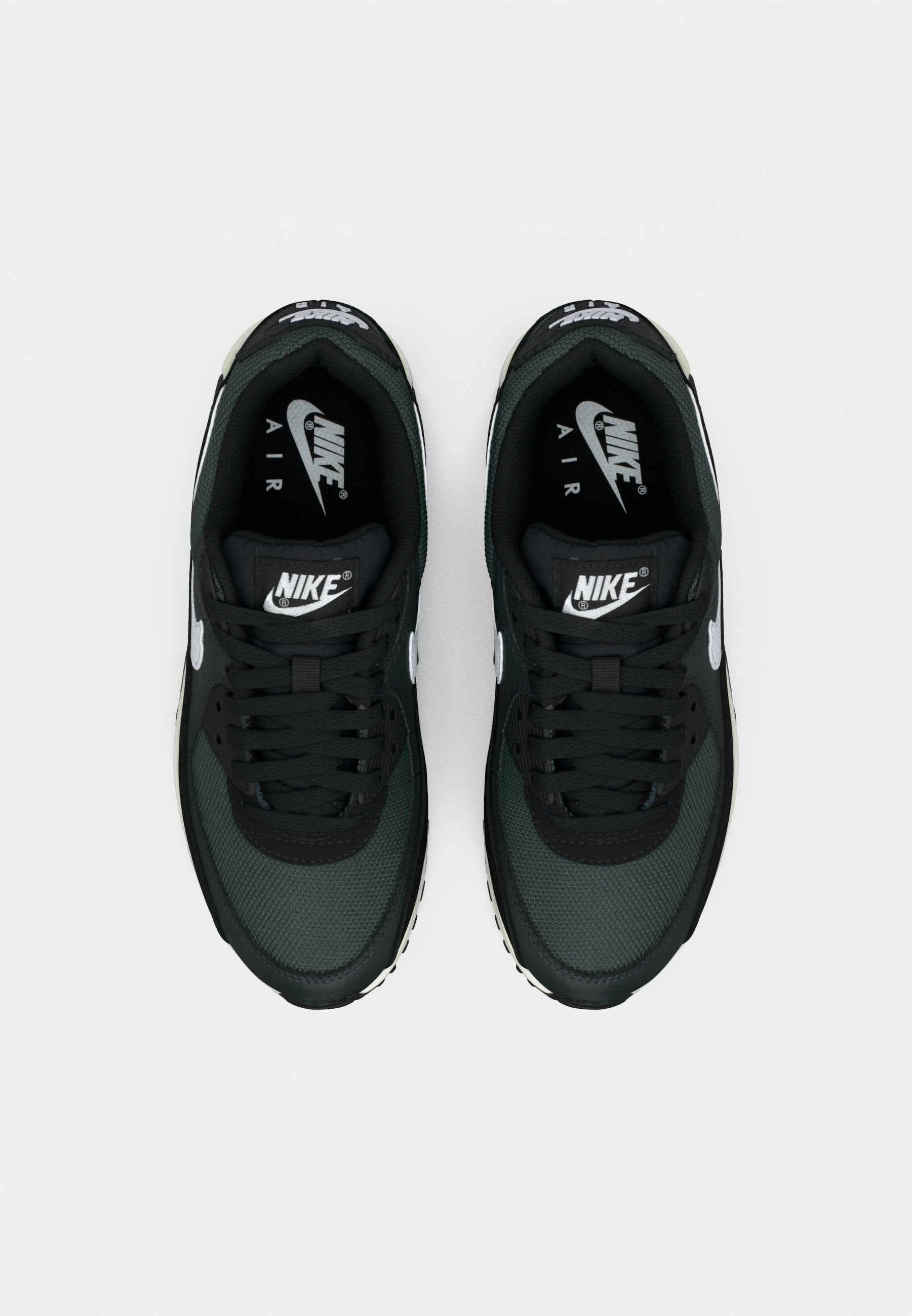 AIR MAX 90 - Spor ayakkabı - siyah/beyaz/metalik gümüş renkli