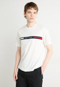 HILFIGER CHEST INSERT TEE - Print T-shirt - white