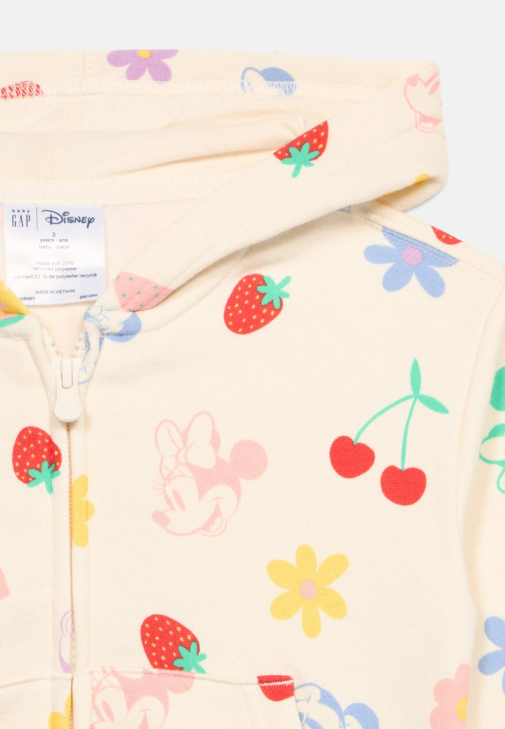 LOGO - Zip-up sweatshirt - off-white/multi-coloured