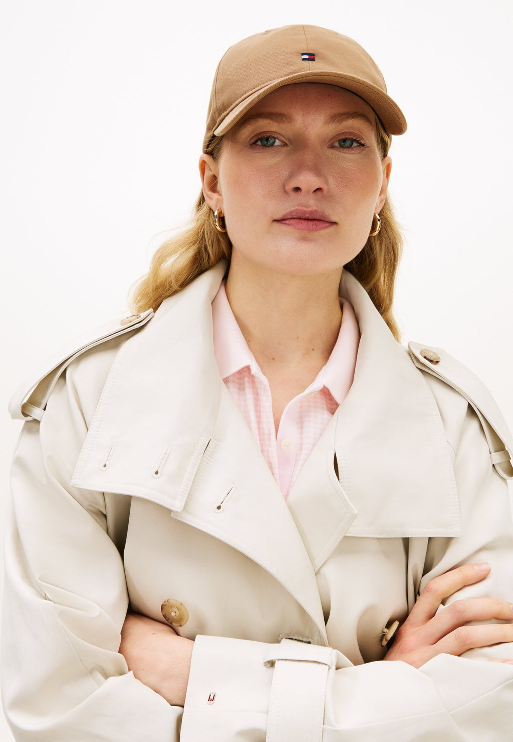 HILFIGER FLAG SOFT BASEBALL CAP - Cap - safari canvas
