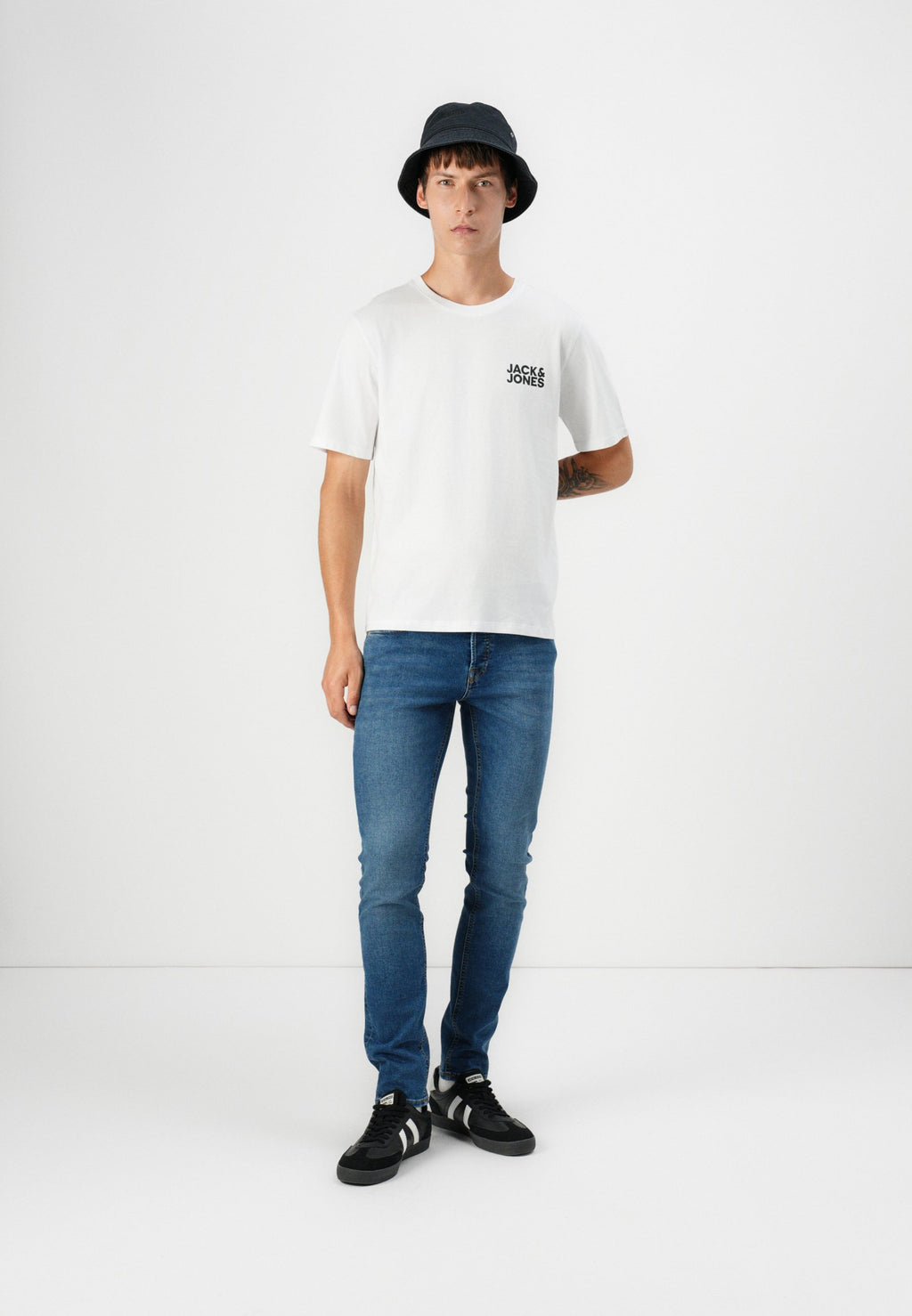 Slim fit JJIGLENN JJBASIC SQ 223 NOOS - Slim fit jeans - blue denim