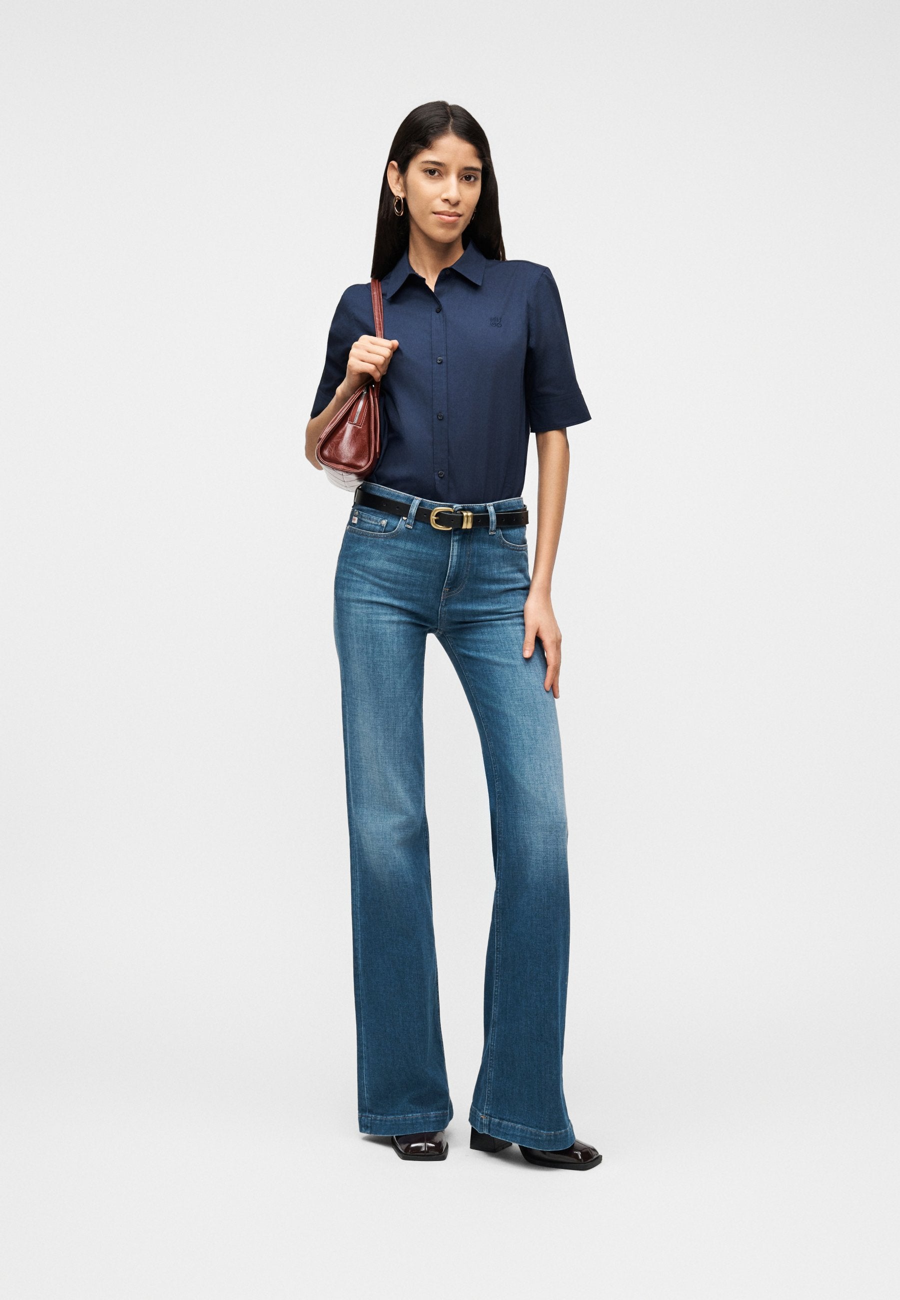 THE SUMMER SHIRT - Button-down blouse - navy