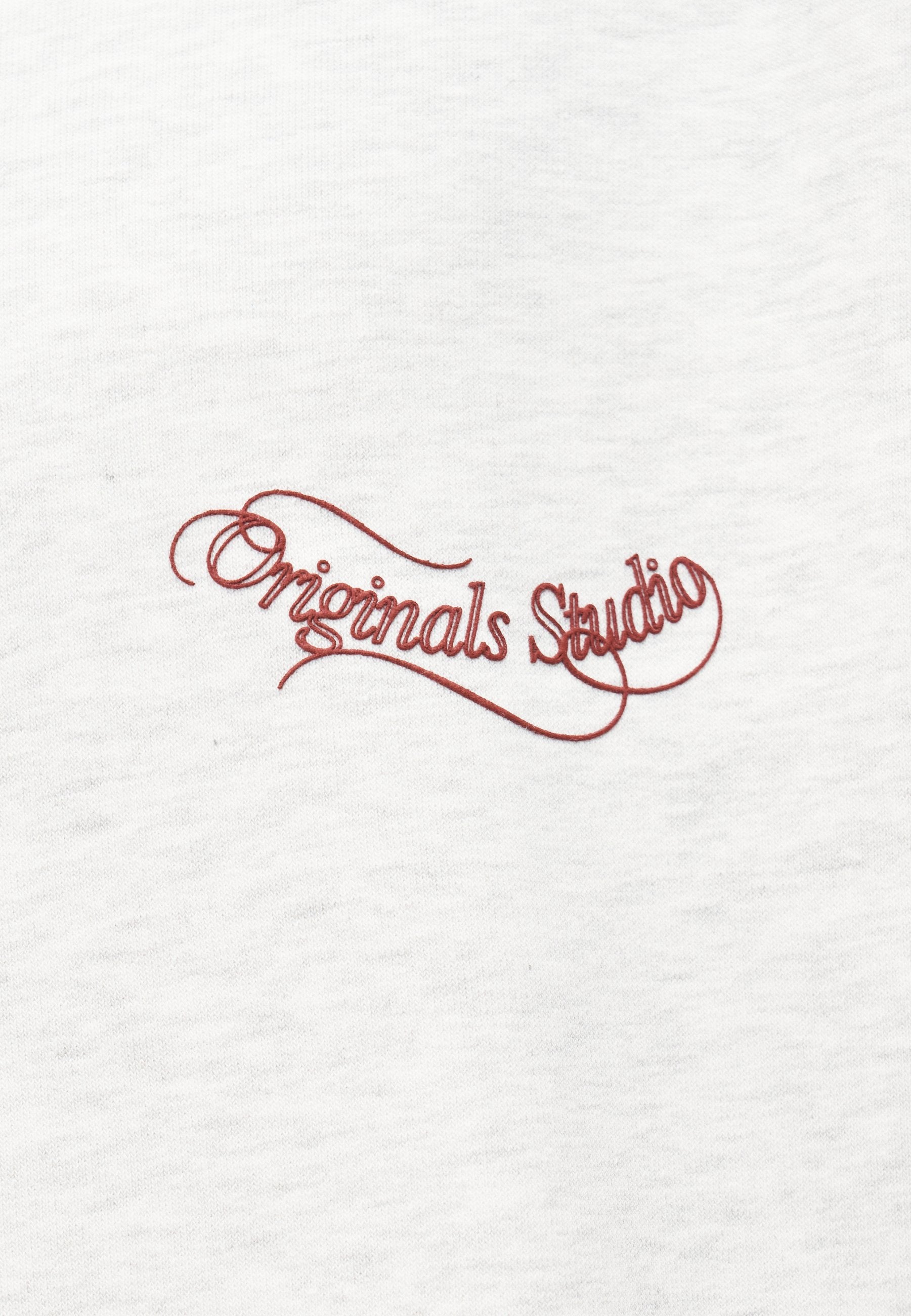 JORNIAGARA TYPO HOOD - Sweatshirt - bright white