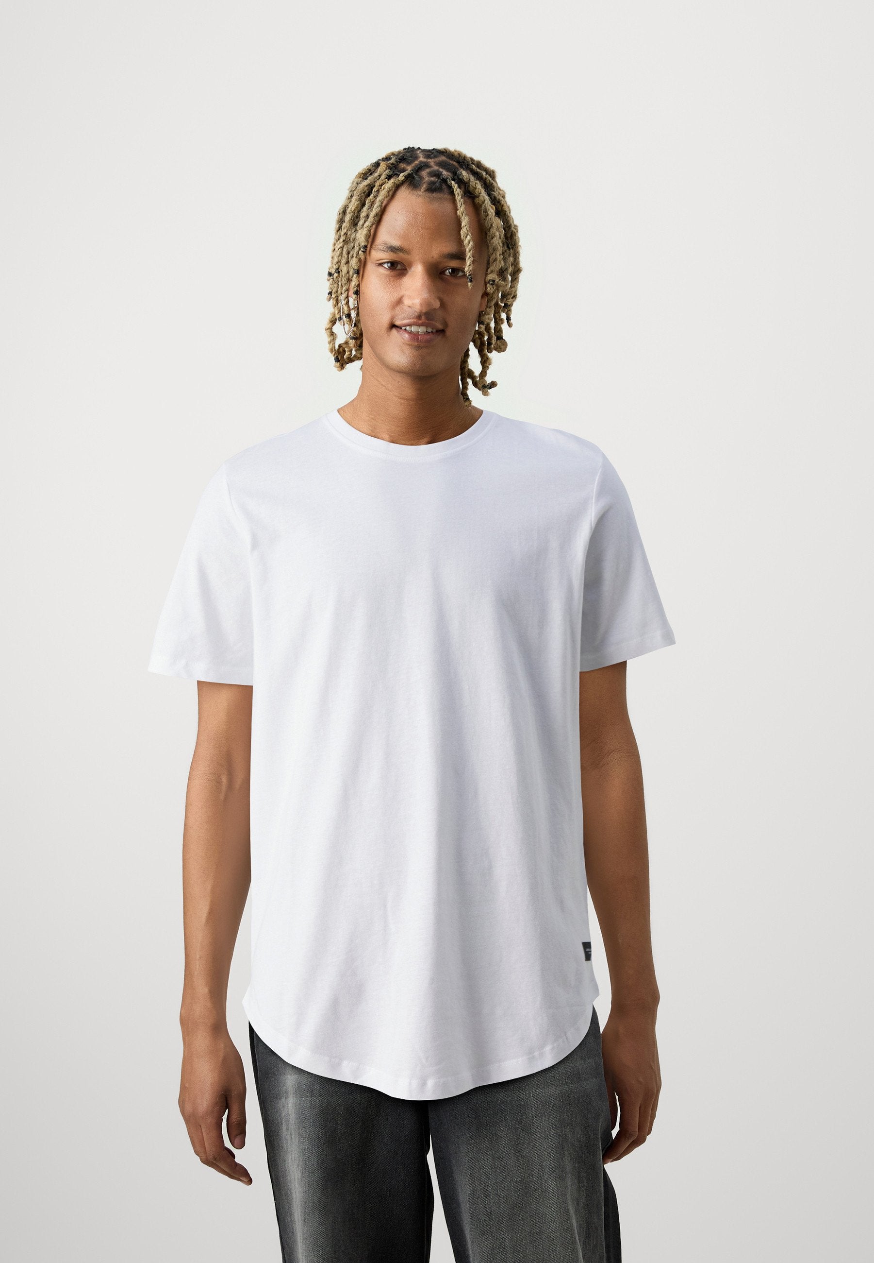 JJENOA TEE CREW NECK 7 PACK - Basic T-shirt - white/black