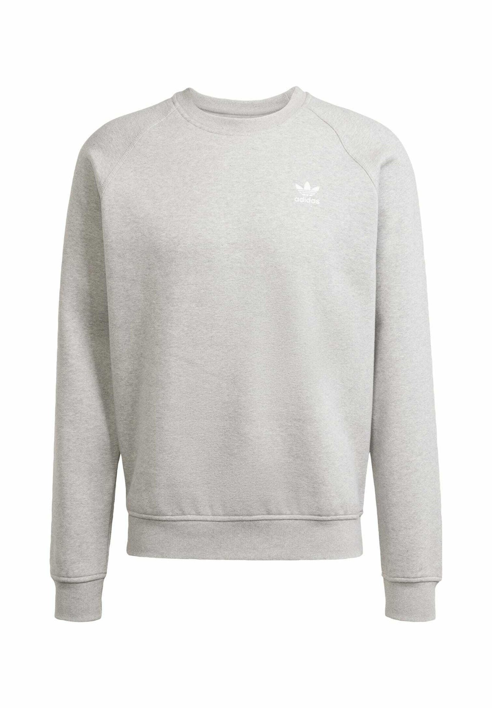 CREW - Sweatshirt - medium grey heather   white