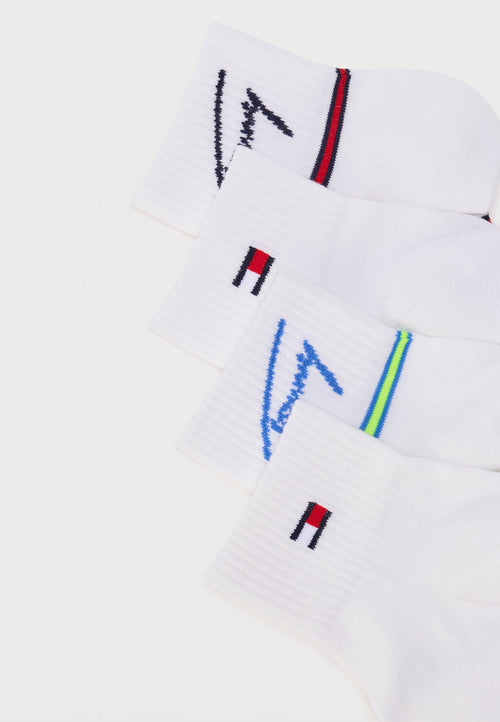 4'LÜ PAKET UNISEX - Çorap - kırmızı/beyaz/sarı