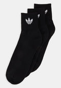 1/4 3PACK - Socks - black