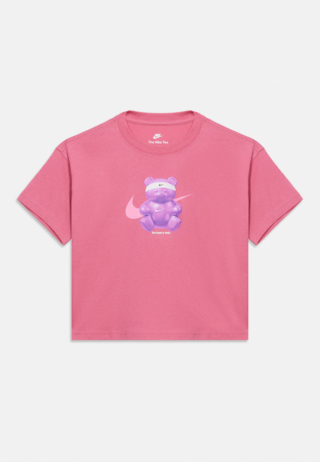 TEE BOXY BEAR - T-shirt imprimé - pivoine
