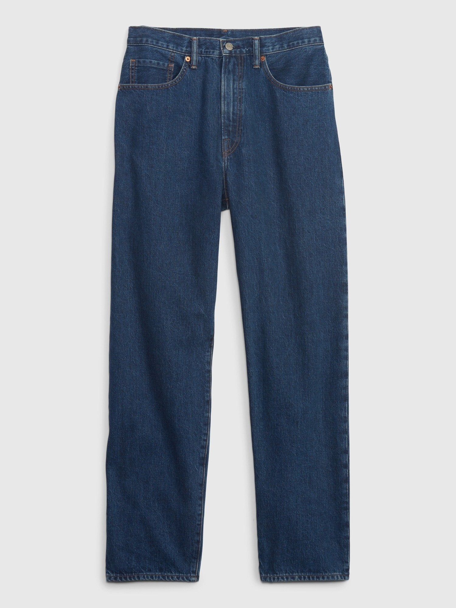 BAGGY FIT RIGID - Straight leg jeans - dark wash