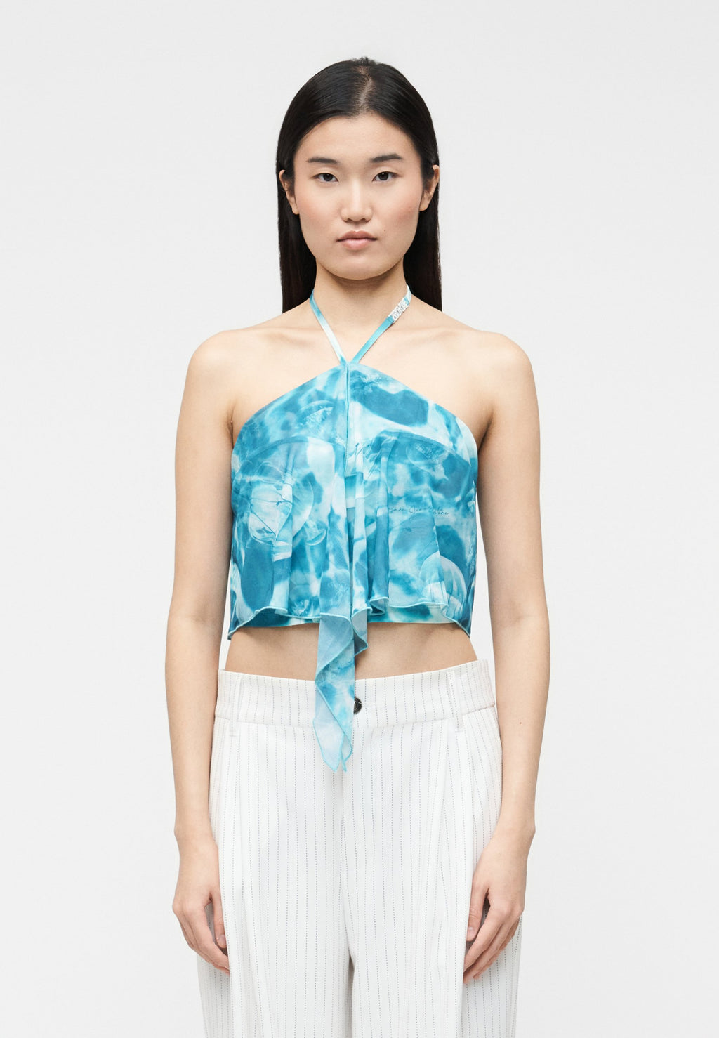 DRAPE - Top - blue atoll
