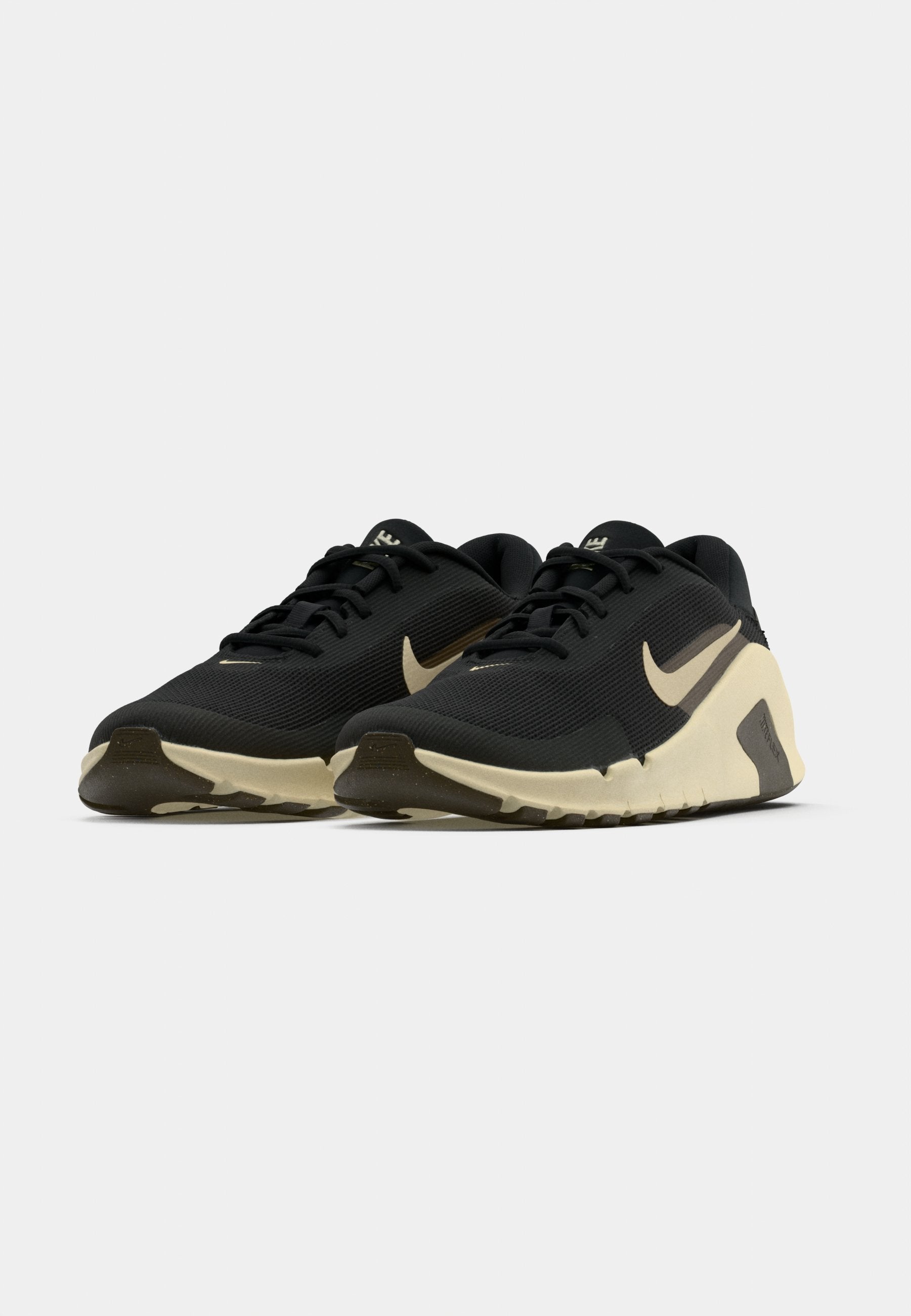 FLEX TRAIN - Training shoe - black/light khaki/dark hazel