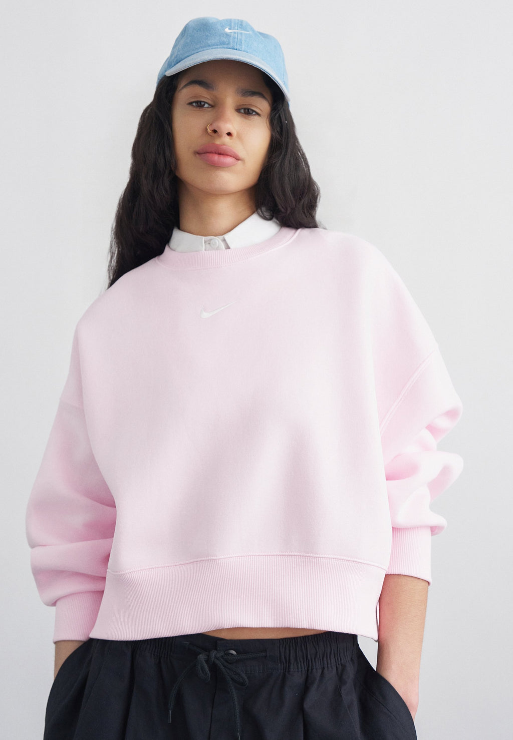 CREW - Sweat-shirt - mousse rose voile