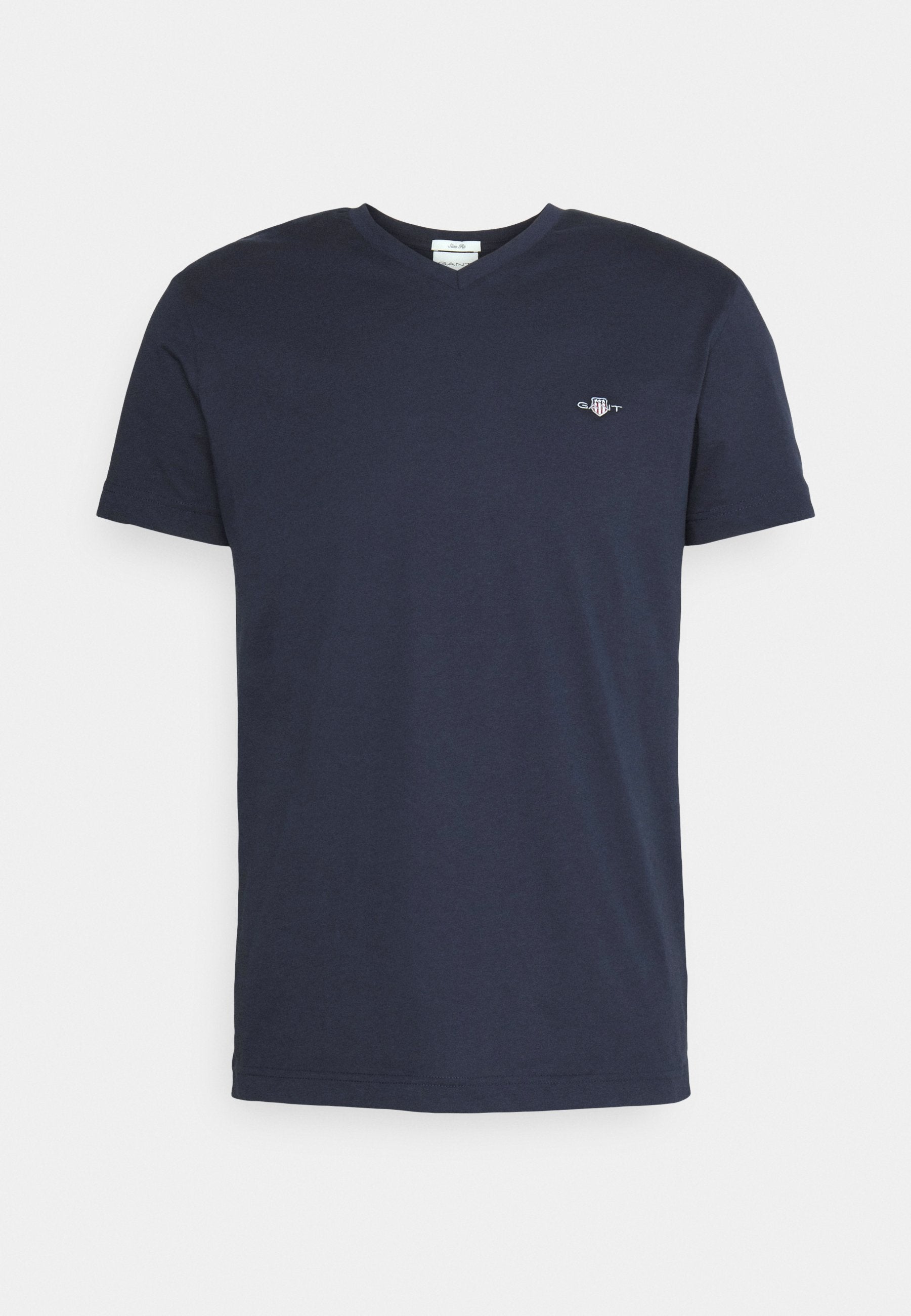 SHIELD V NECK - Basic T-shirt - evening blue