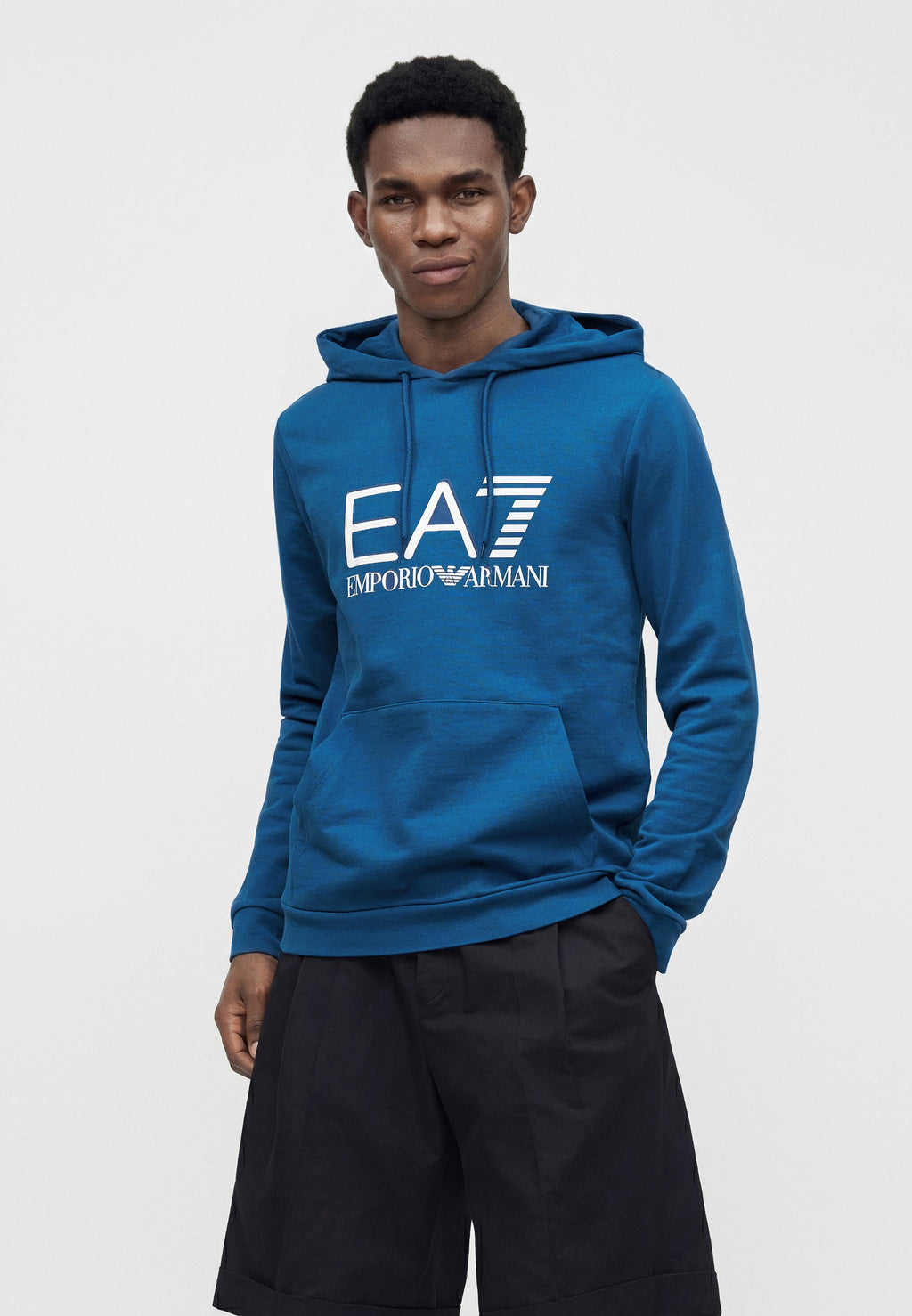 TRAIN CORE BIG LOGO HOODIE COFT - Hoodie - dark blue
