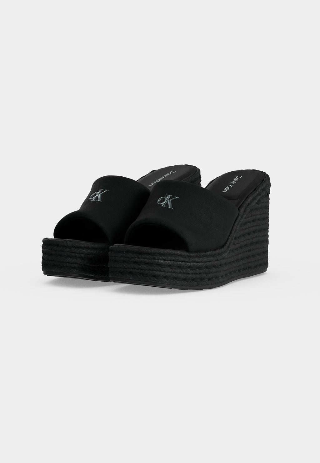 Heeled mules - black