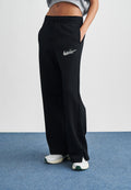 LOGO - Tracksuit bottoms - black/summit white