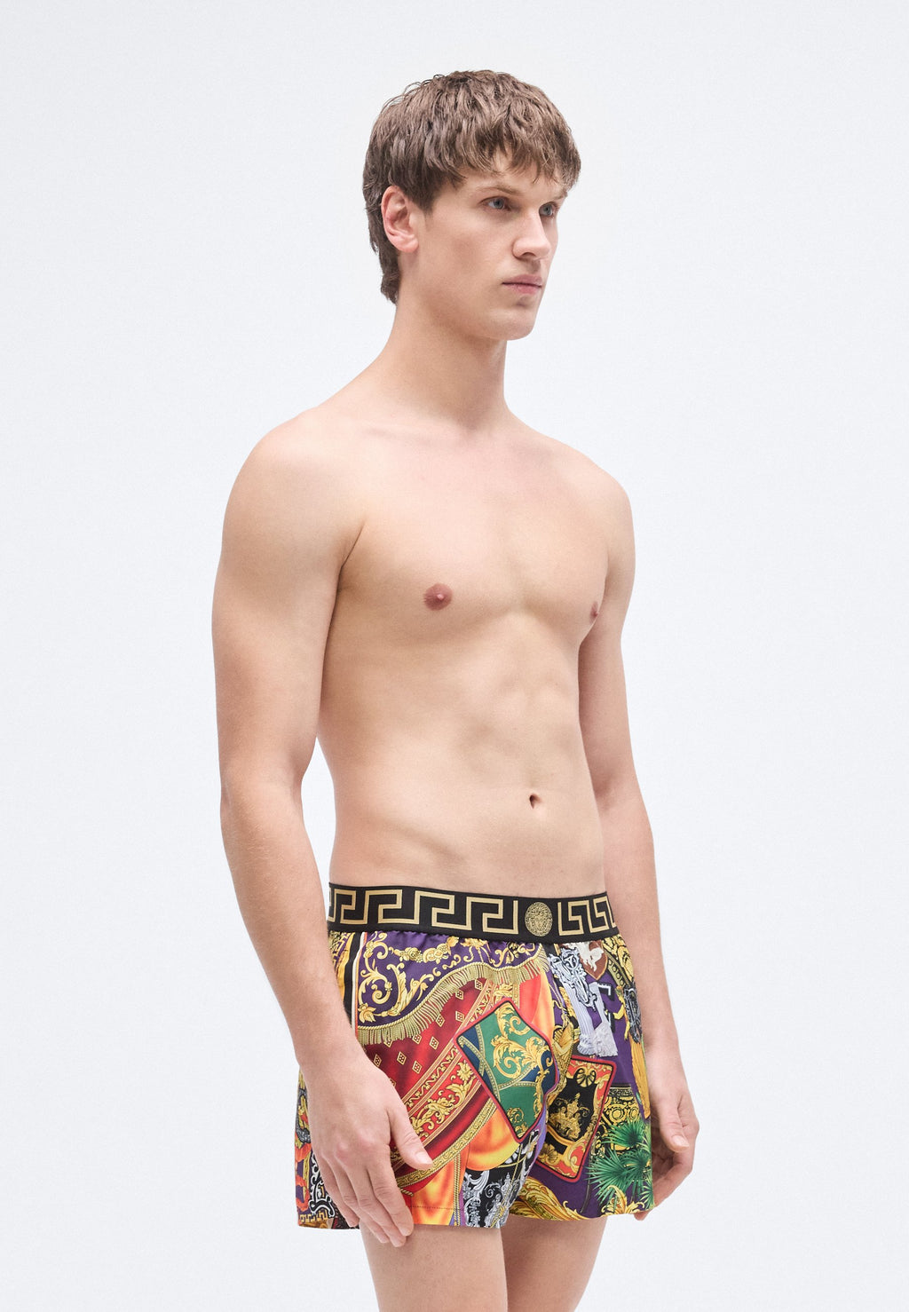 SWIM PATCHWORK PRINT NEW LOGO - Swimming shorts - multicolor