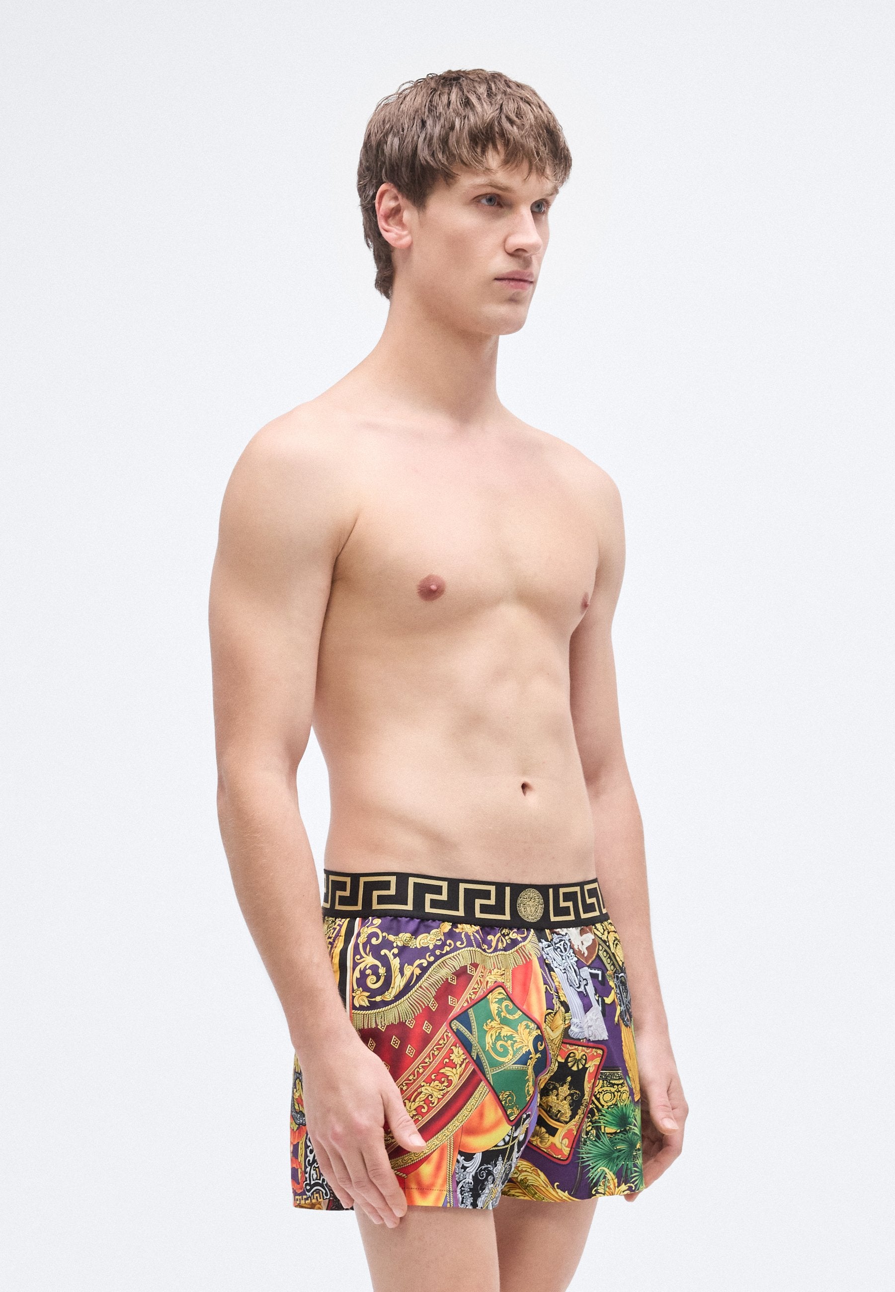 SWIM PATCHWORK PRINT NEW LOGO - Swimming shorts - multicolor