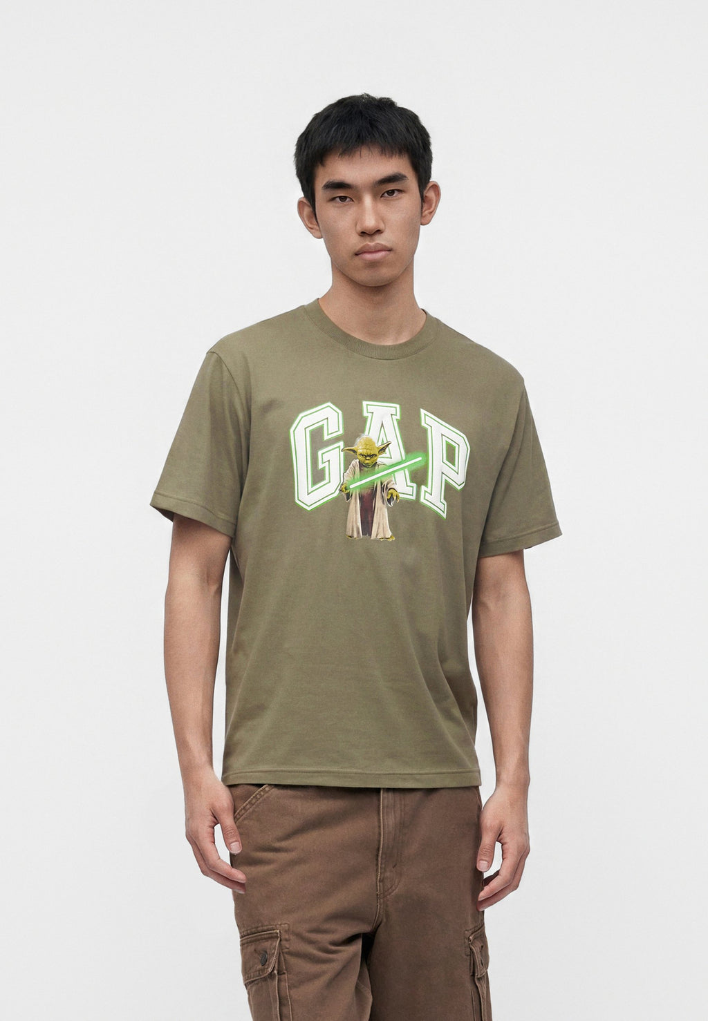 YODA TEE - Print T-shirt - mesculen green