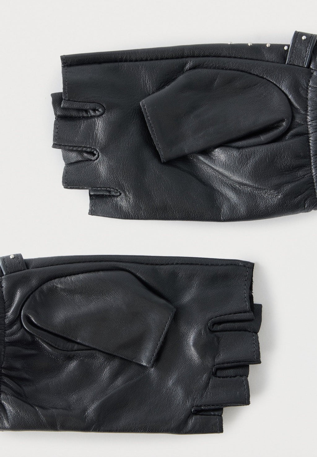 AUTOGRAPH GLOVES STUDS - Fingerless gloves - black