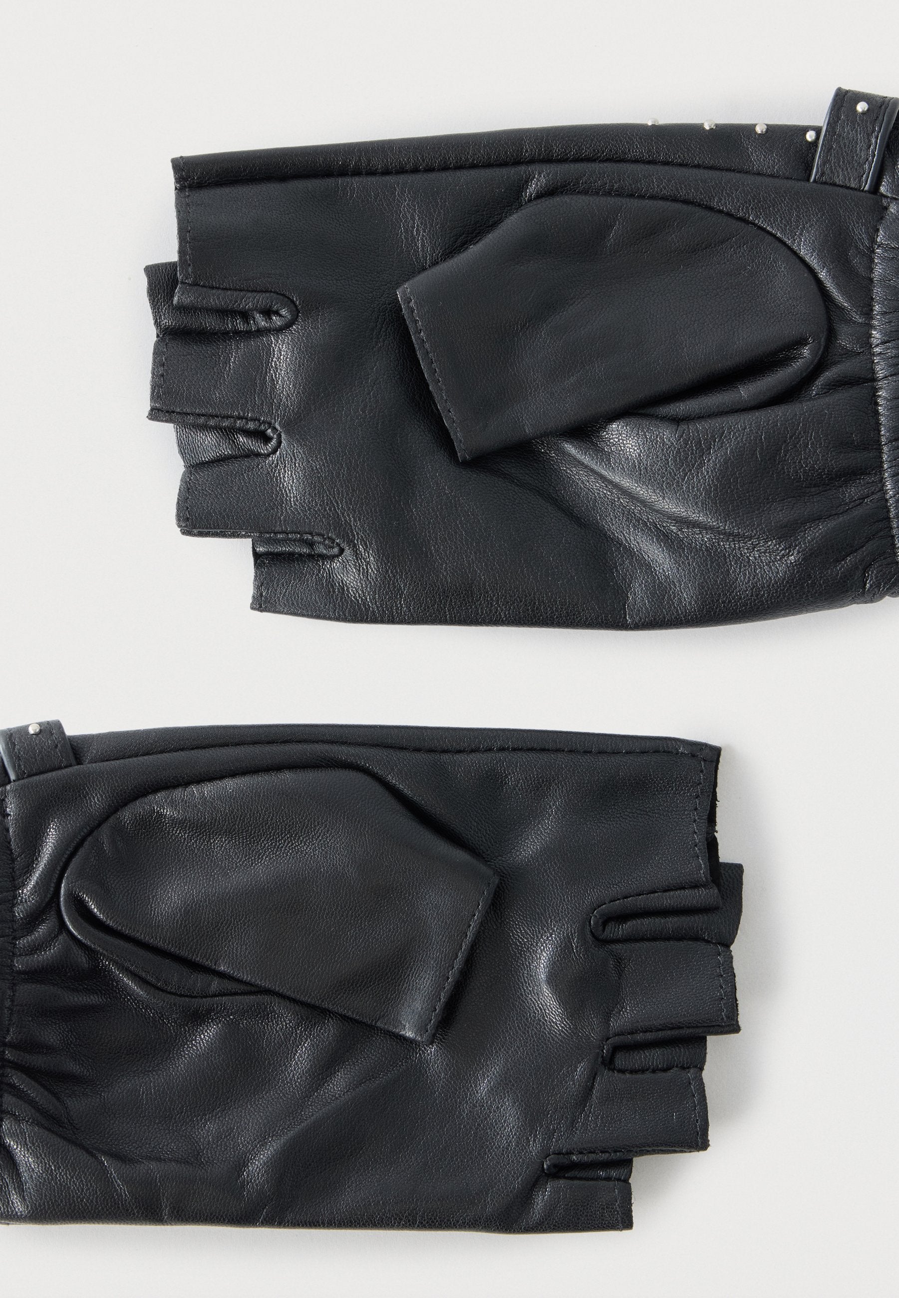 AUTOGRAPH GLOVES STUDS - Fingerless gloves - black
