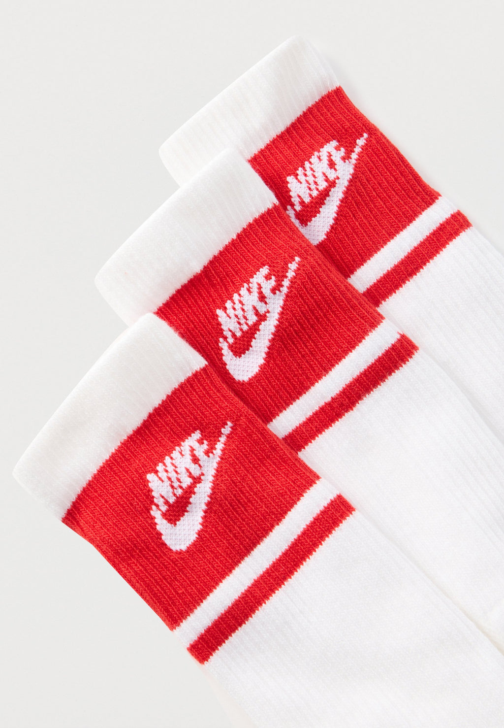 UNISEX 3 PACK - Socks - white/red