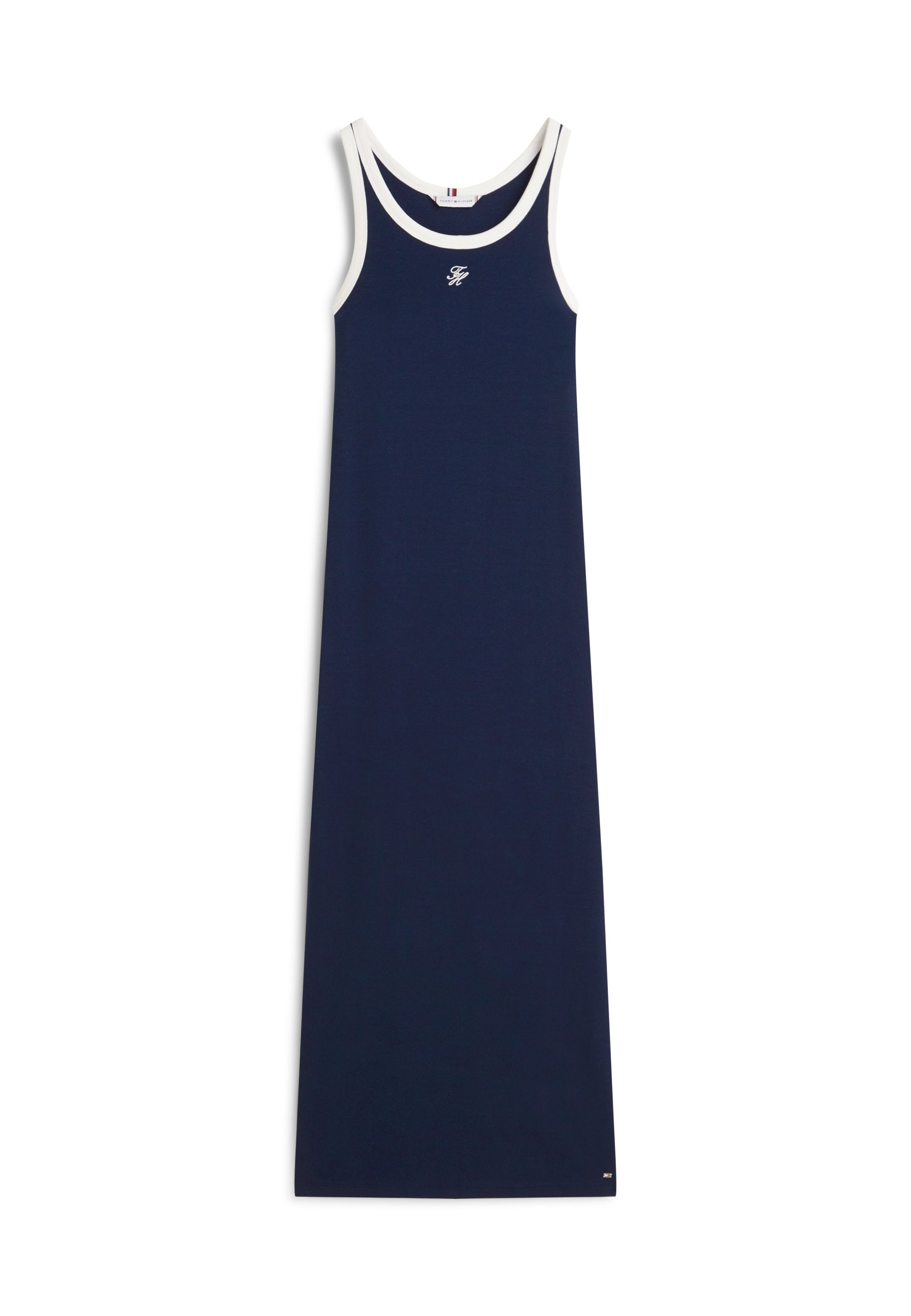 CONTRAST TRIM SLIM MIDI BODYCON DRESS - Jersey dress - dark night navy