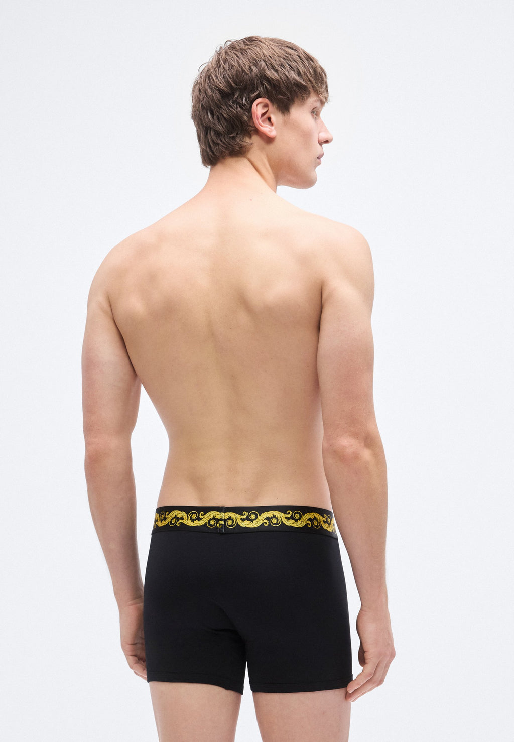 TRUNK PRINTED - Trunks - black/gold-coloured