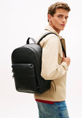 WOVEN POCKET DOME BACKPACK - Rucksack - black