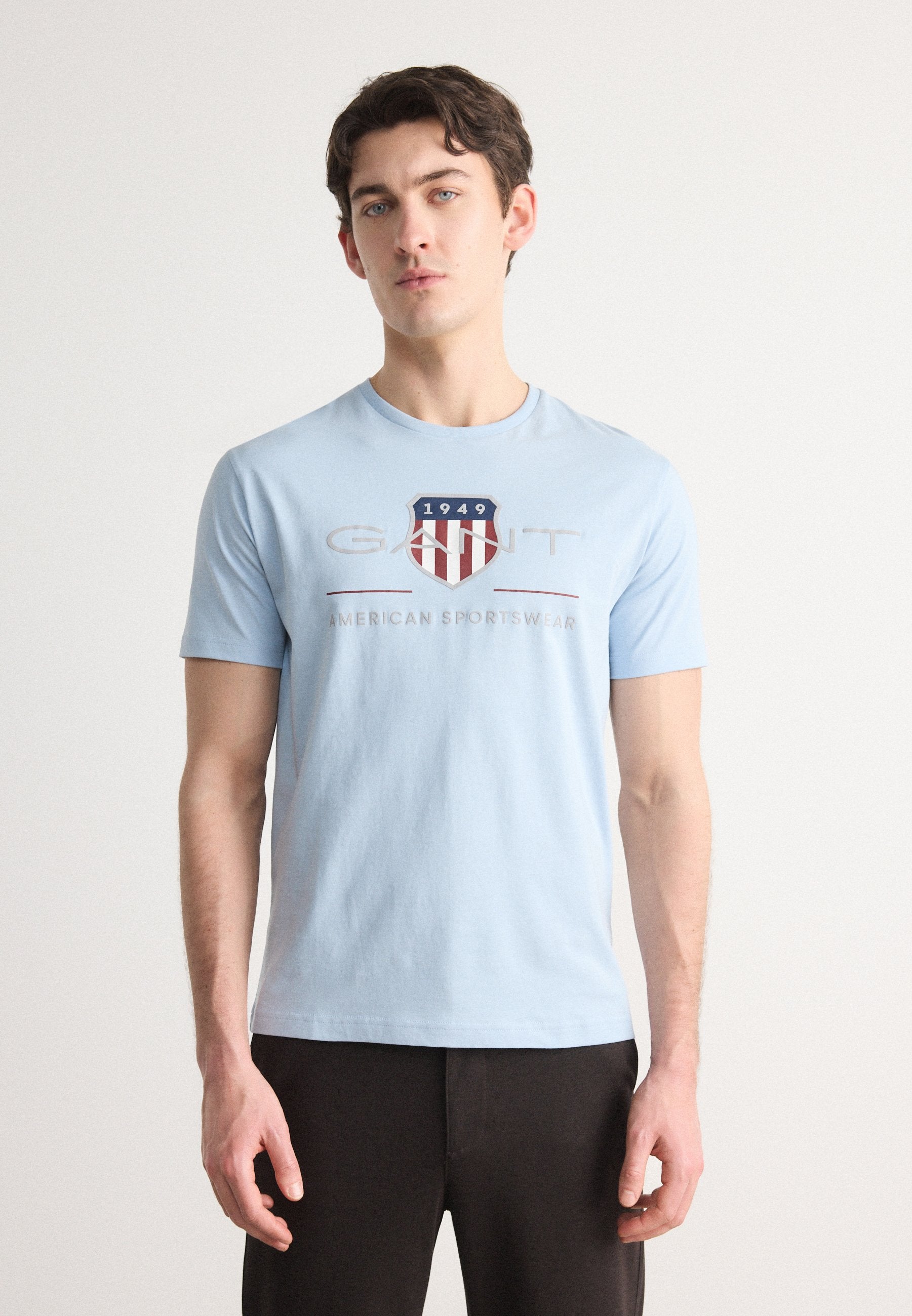REG ARCHIVE SHIELD SS T-SHIRT - Print T-shirt - fresh blue