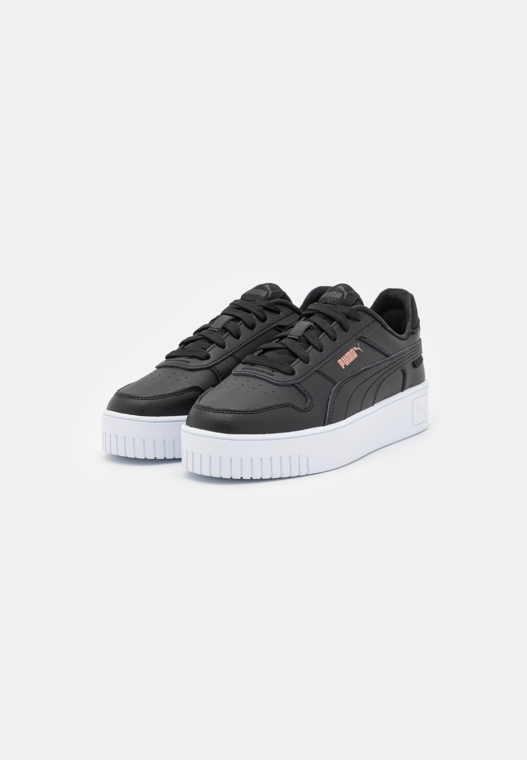 CARINA STREET - Trainers - black/rose gold/white