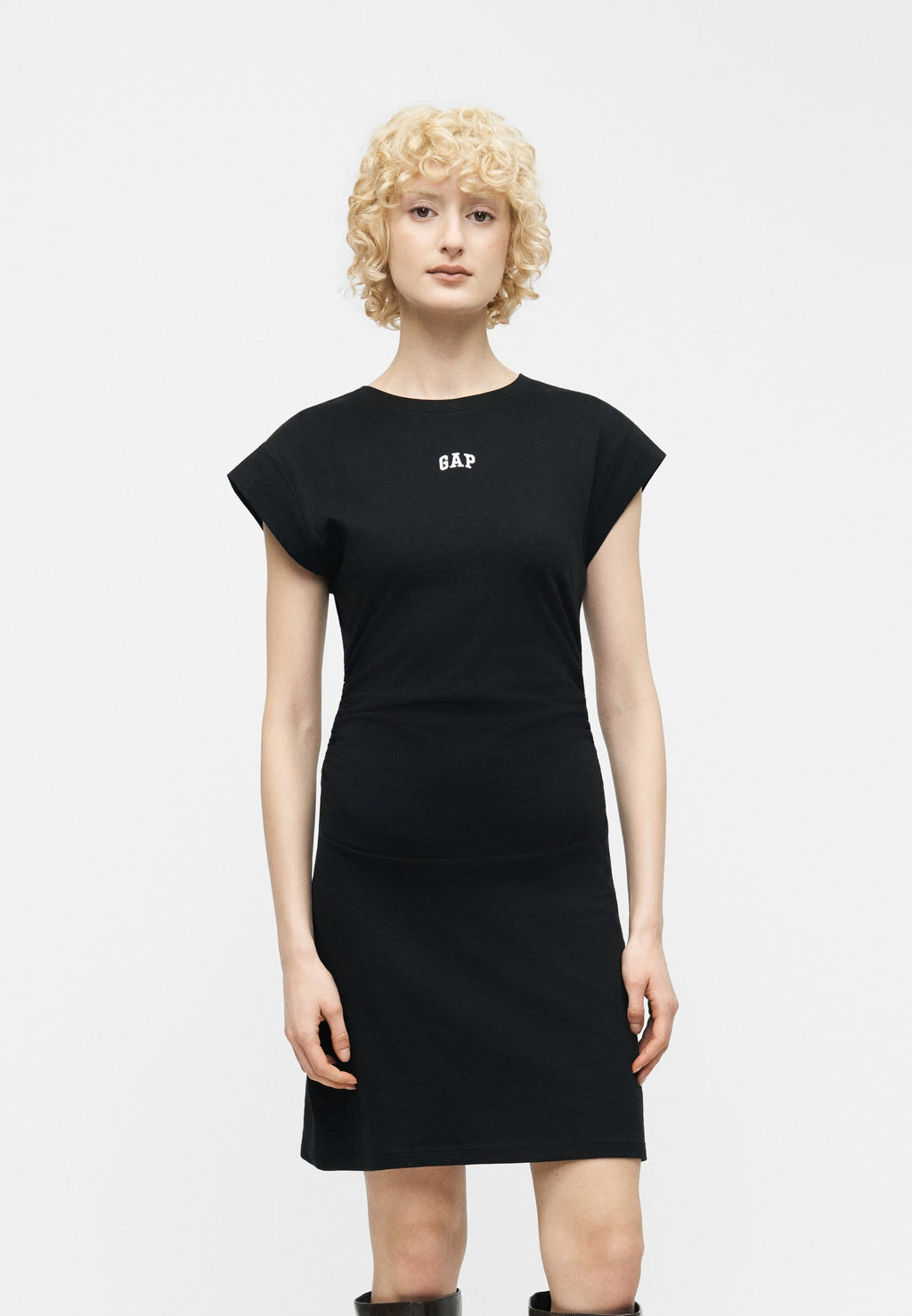 LOGO TEE DRESS - Jersey dress - true black