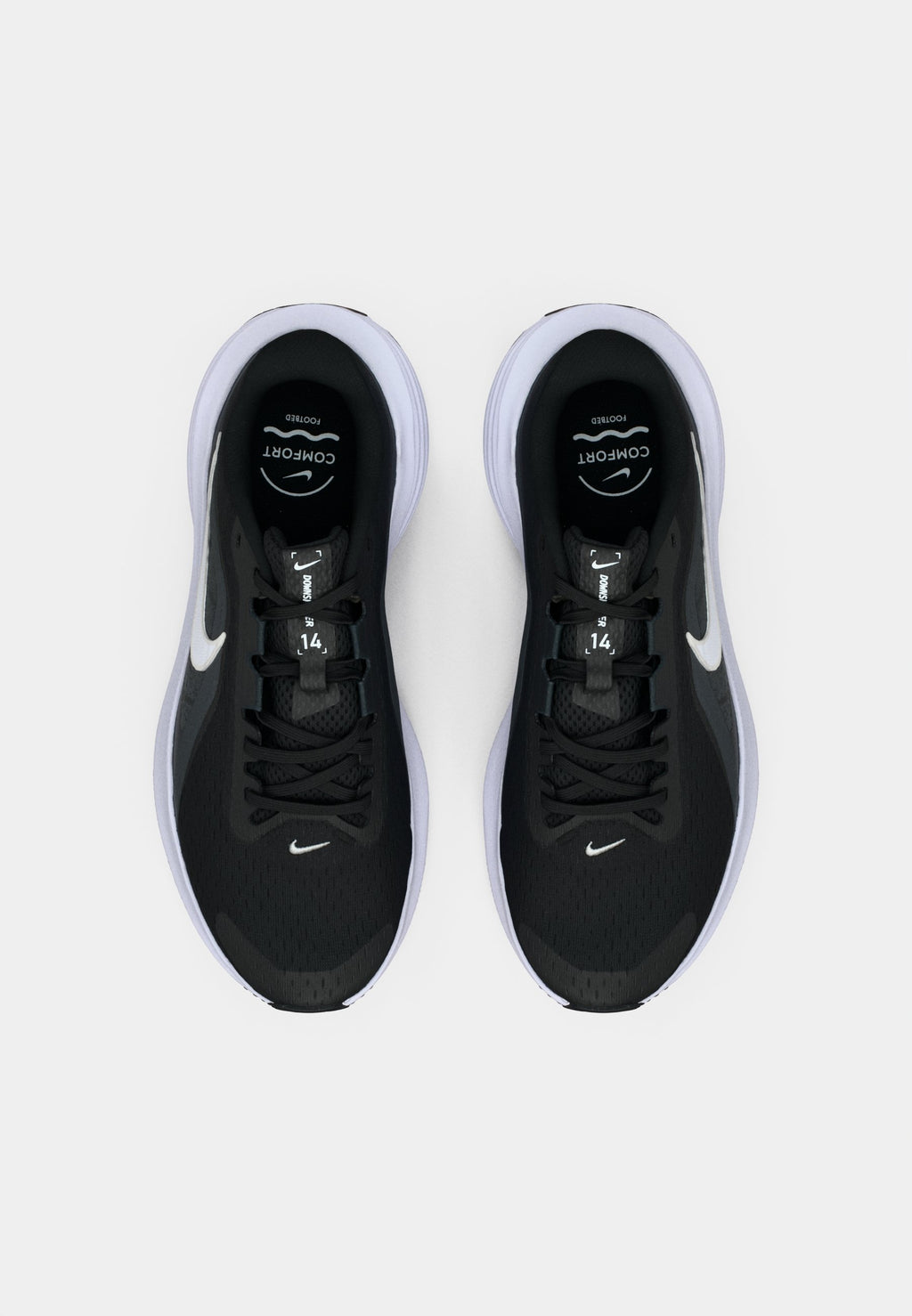 DOWNSHIFTER 14 - Road running shoes - black/white/anthracite/wolf grey