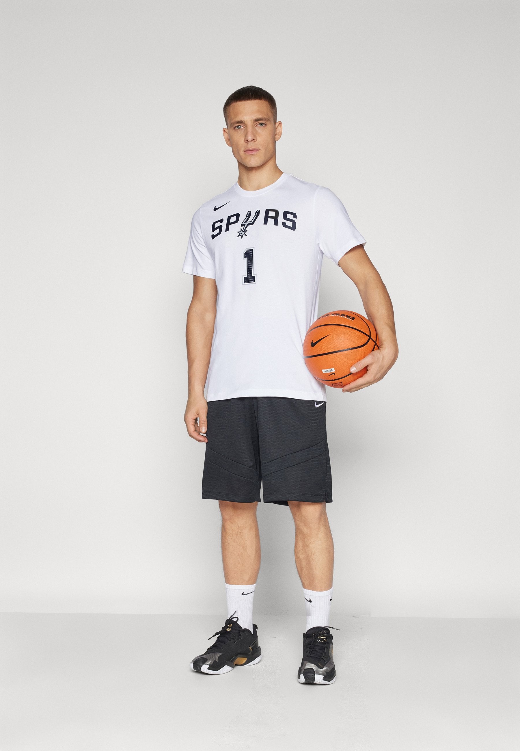 تي شيرت NBA SAN ANTONIO SPURS WEMBANYAMA - ملابس النادي - أبيض/Wembanyama