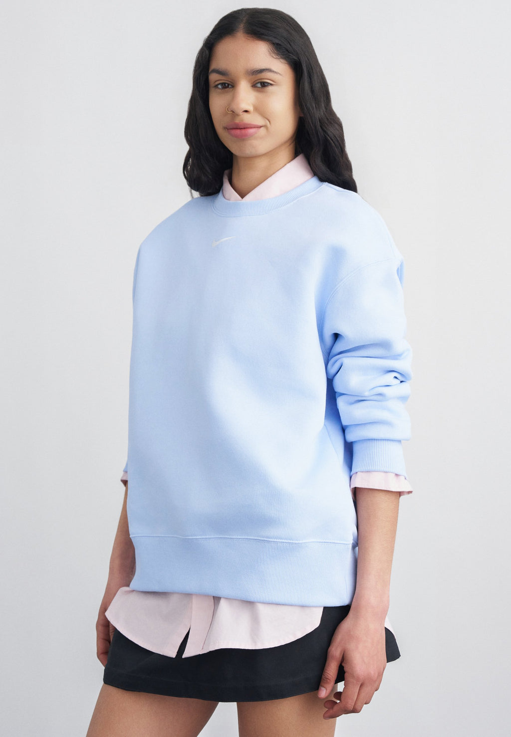 LONG CREW - Sweatshirt - hydrogen blue/sail