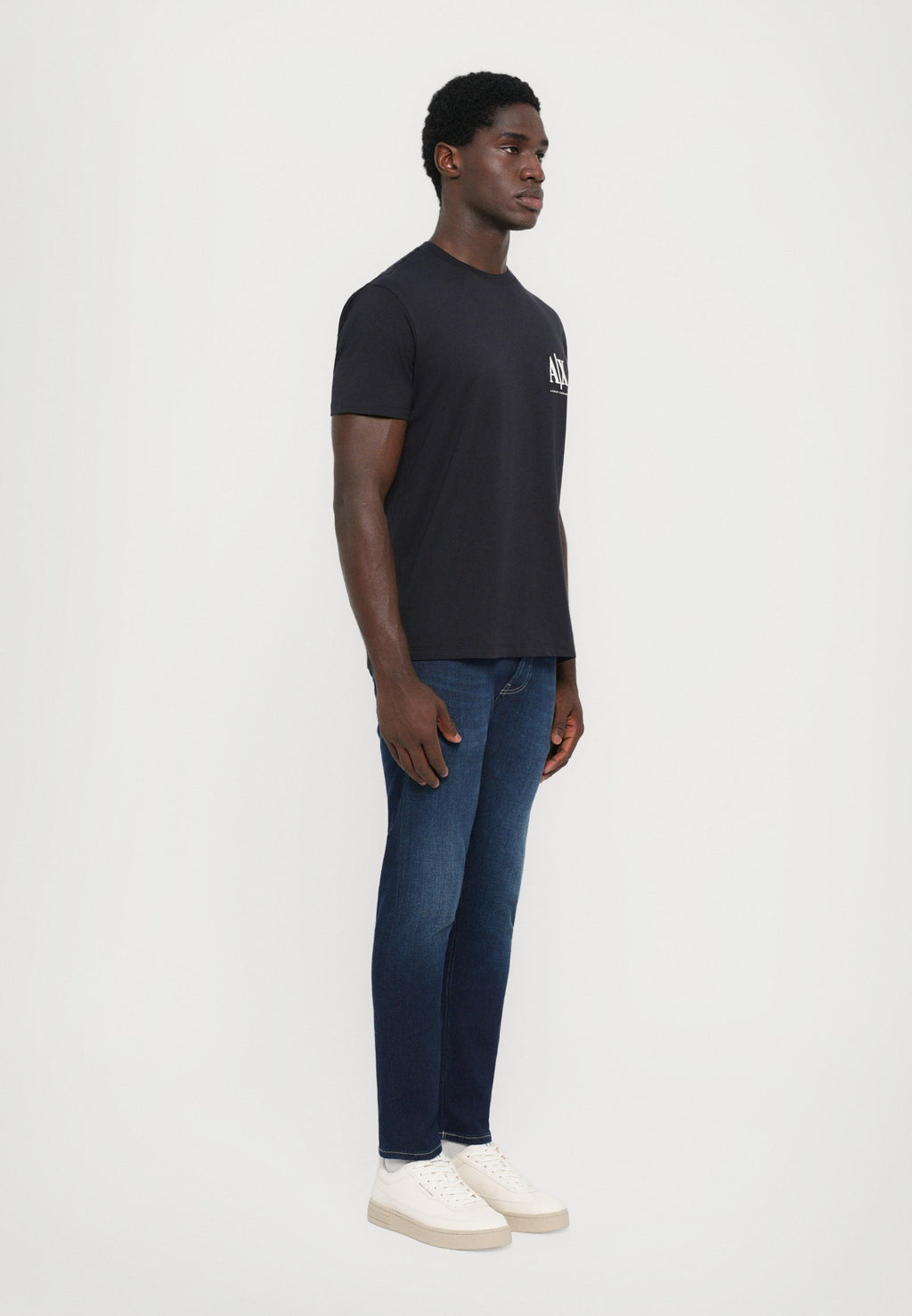 TEE-SHIRT COUPE CLASSIQUE - T-shirt basique - bleu marine profond