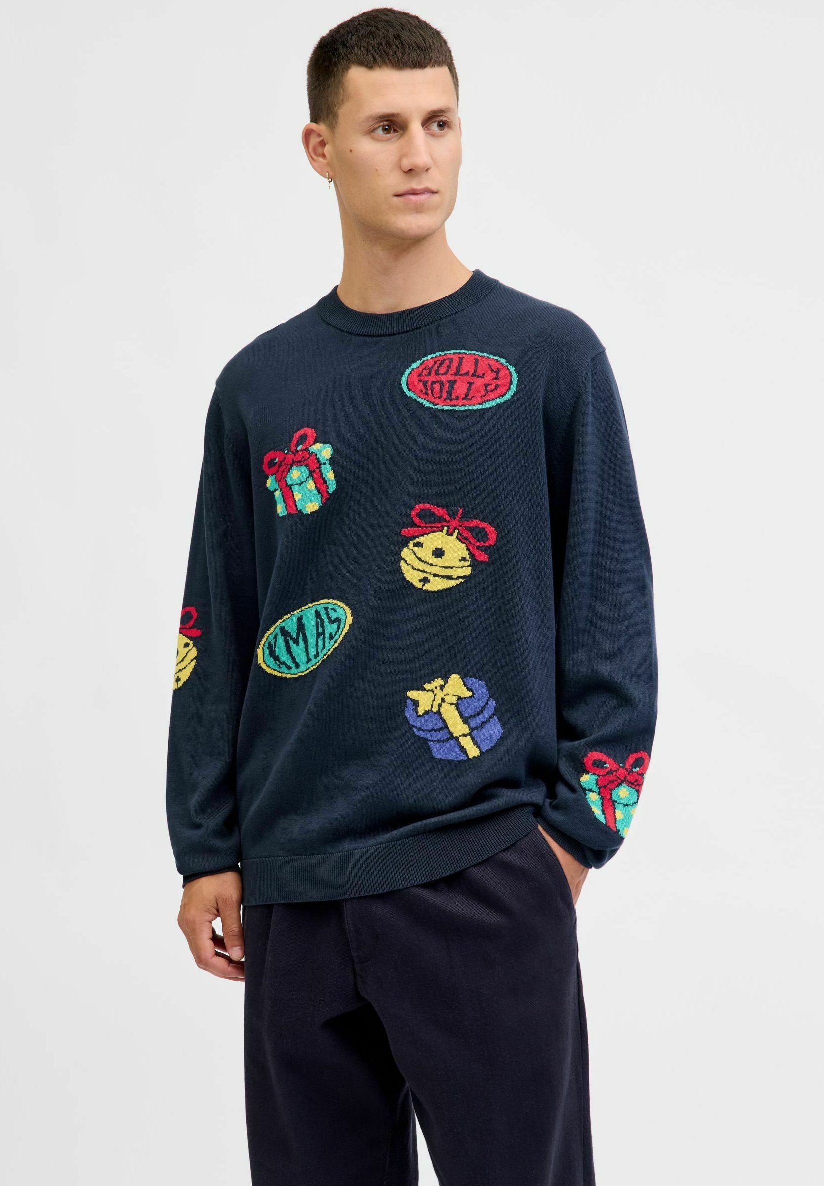Knitted X-mas Knitted - Jumper - sky captain