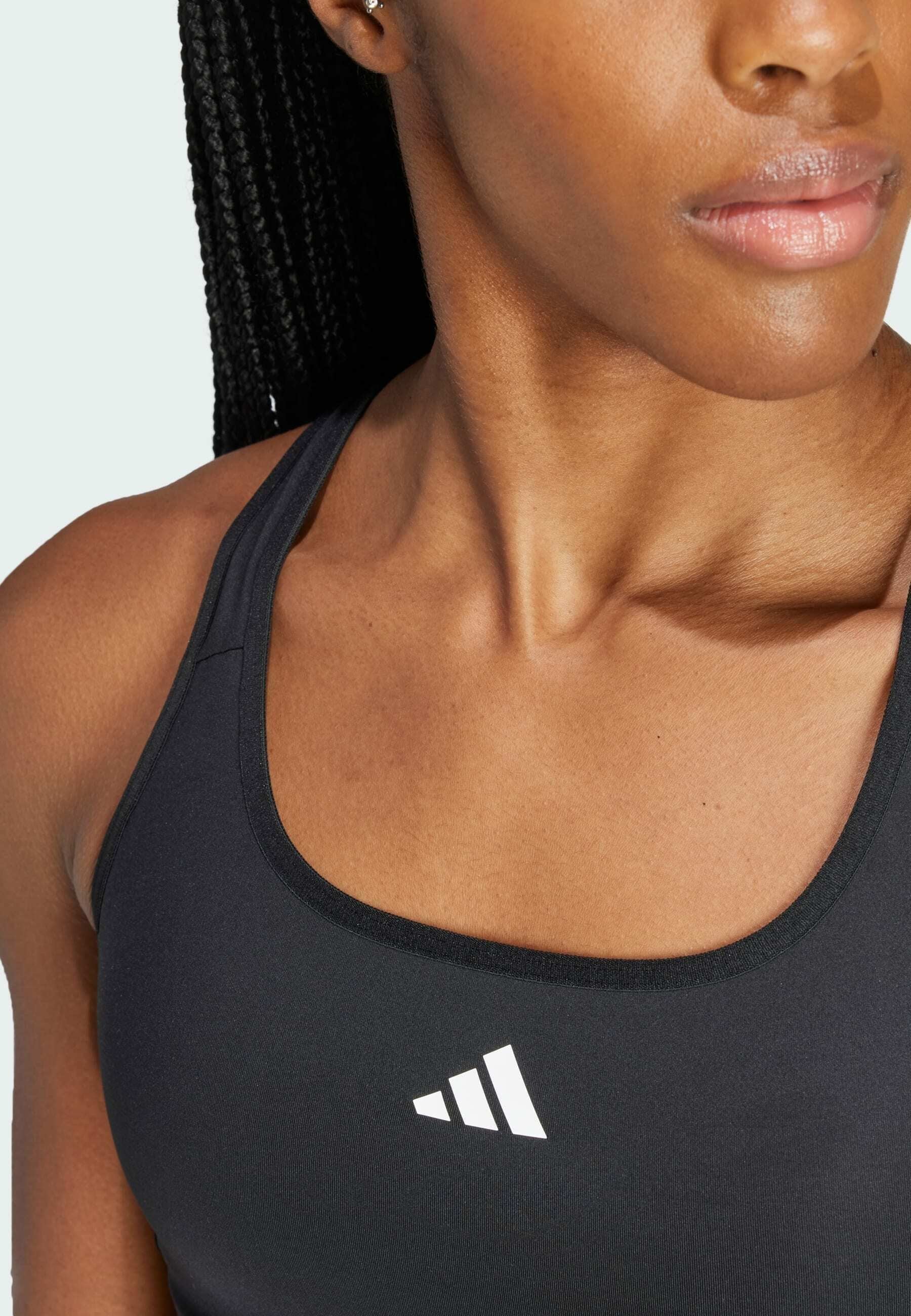 TECHFIT MEDIUM SUPPORT BRA - Medium support sports bra - black