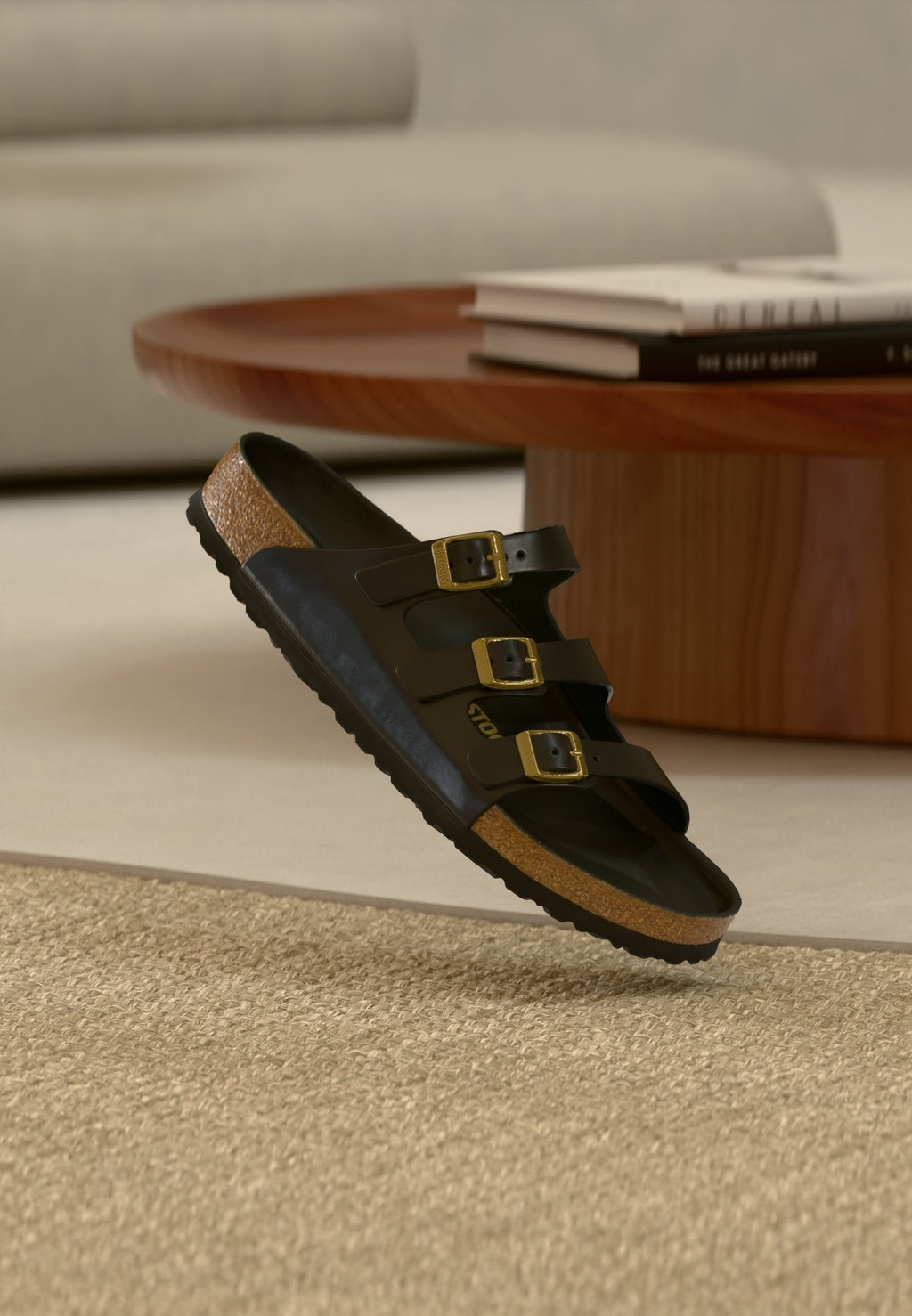 FLORIDA FR LENA AMALFI BLACK HEXN REGULAR - Sandals - amalfi black