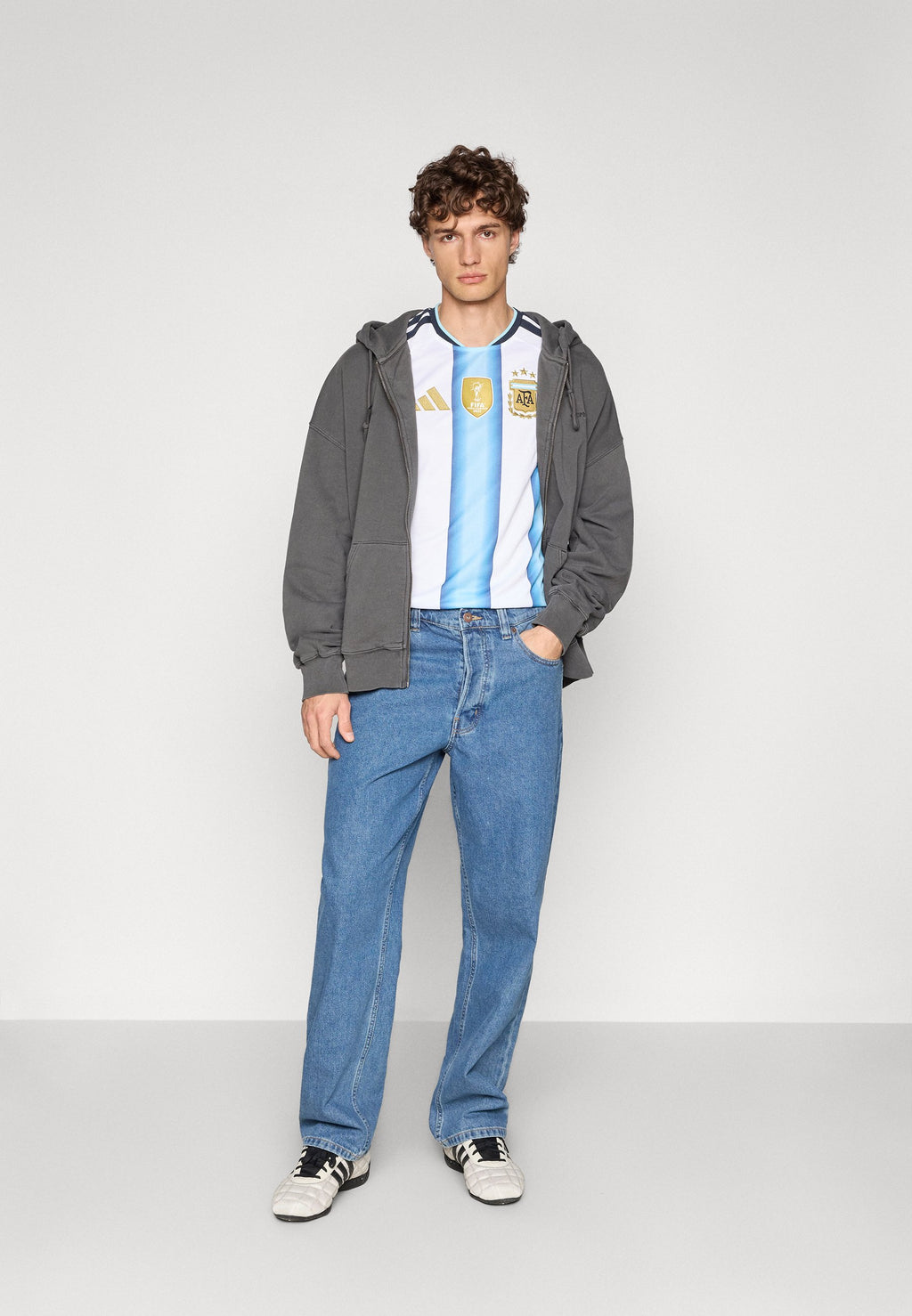 ARGENTINA 26 HOME - National team wear - white/icey blue