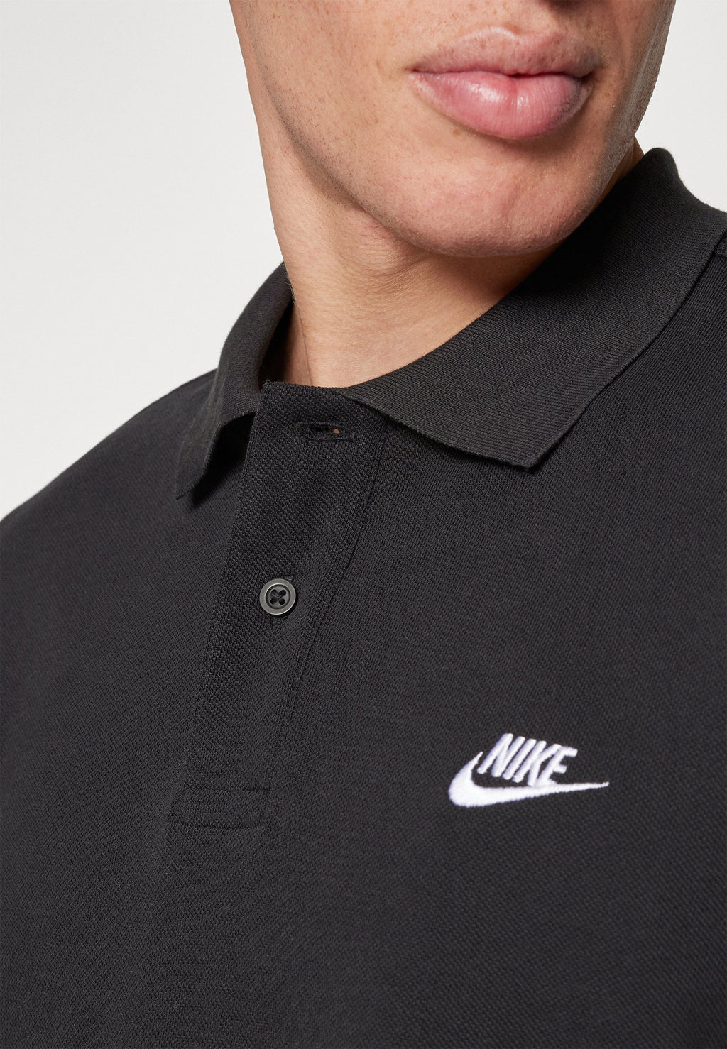 Polo shirt - black/white