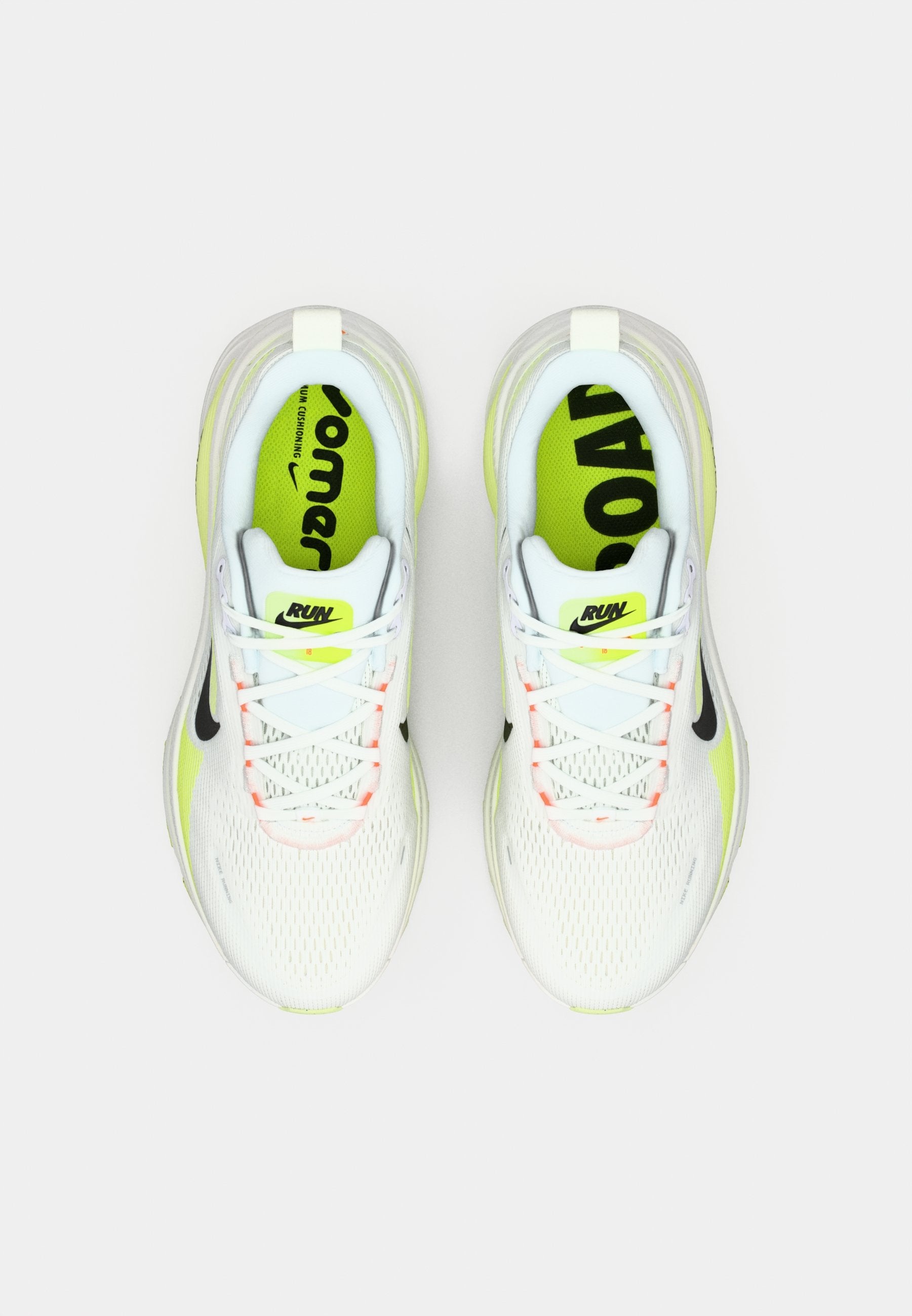 VOMERO UNISEX - Road running shoes - white/black/volt/barely volt/summit white/total orange